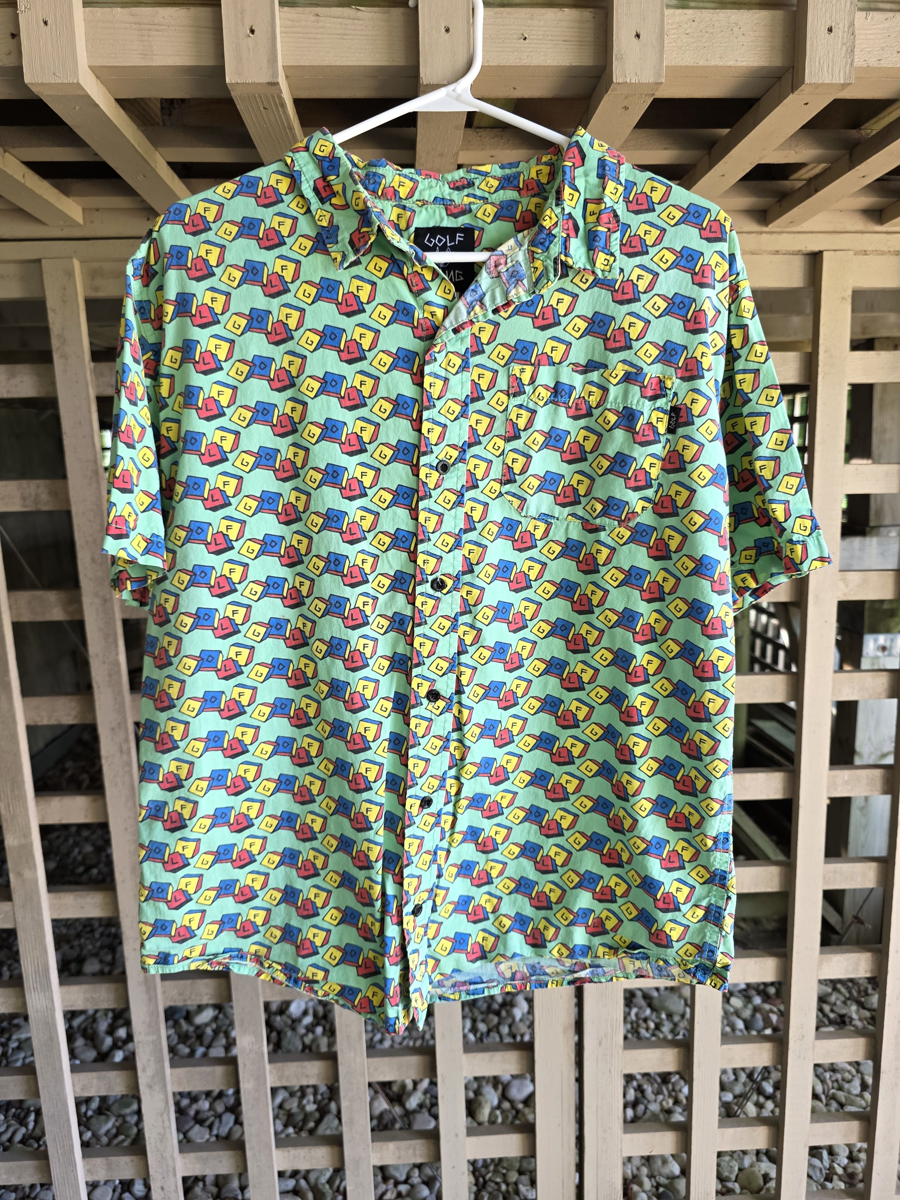 Golf Wang × Golf le Fleur × Tyler The Creator Flame Button Up Flog