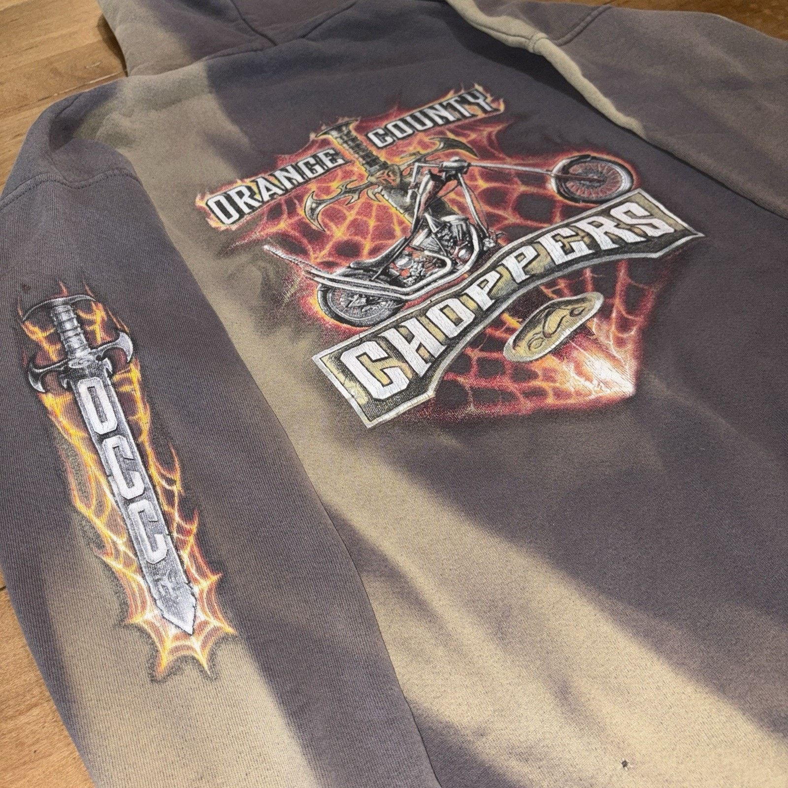 Vintage Vintage Orange Country Choppers Motorcycles pullover hoodie Size US M / EU 48-50 / 2 - 7 Thumbnail