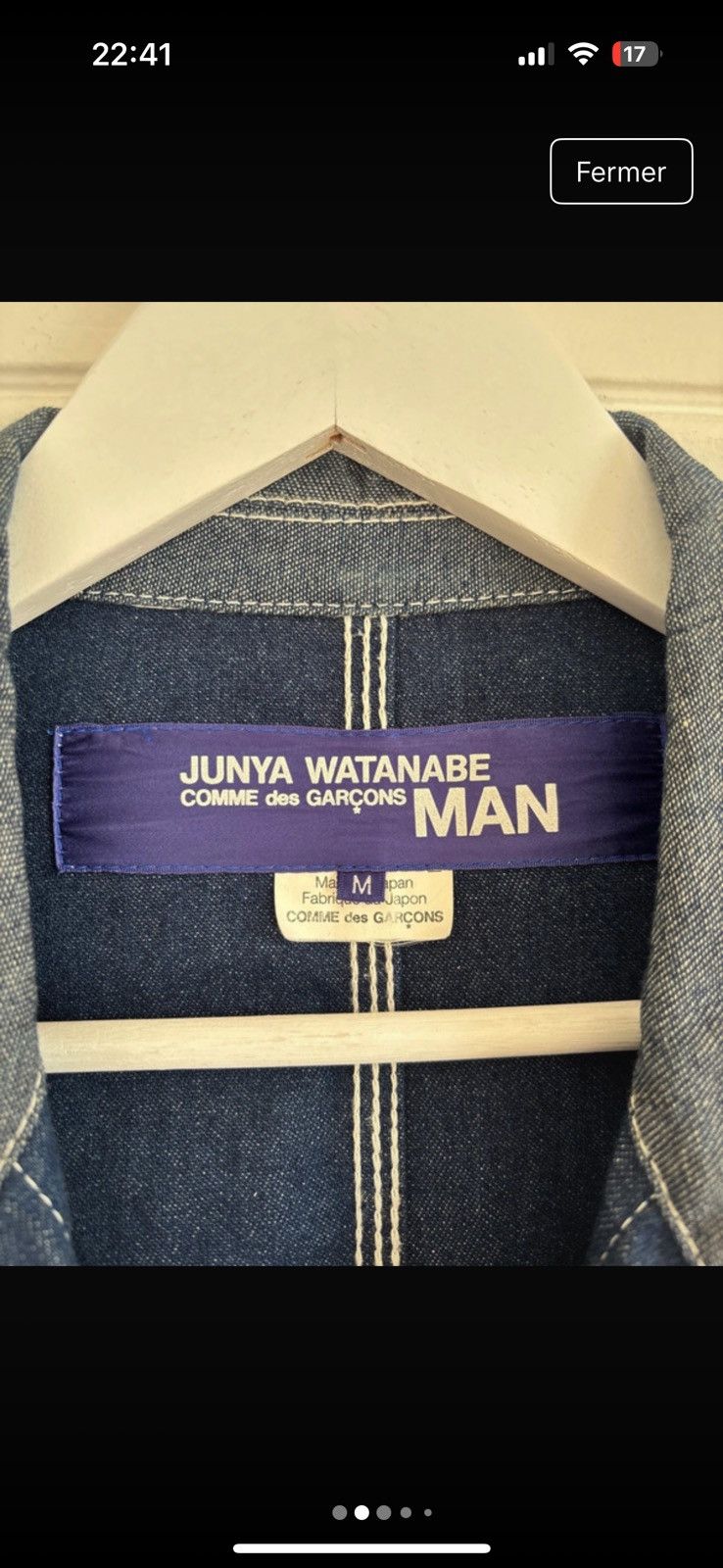Junya Watanabe JW man denim jacket Size US M / EU 48-50 / 2 - 5 Thumbnail