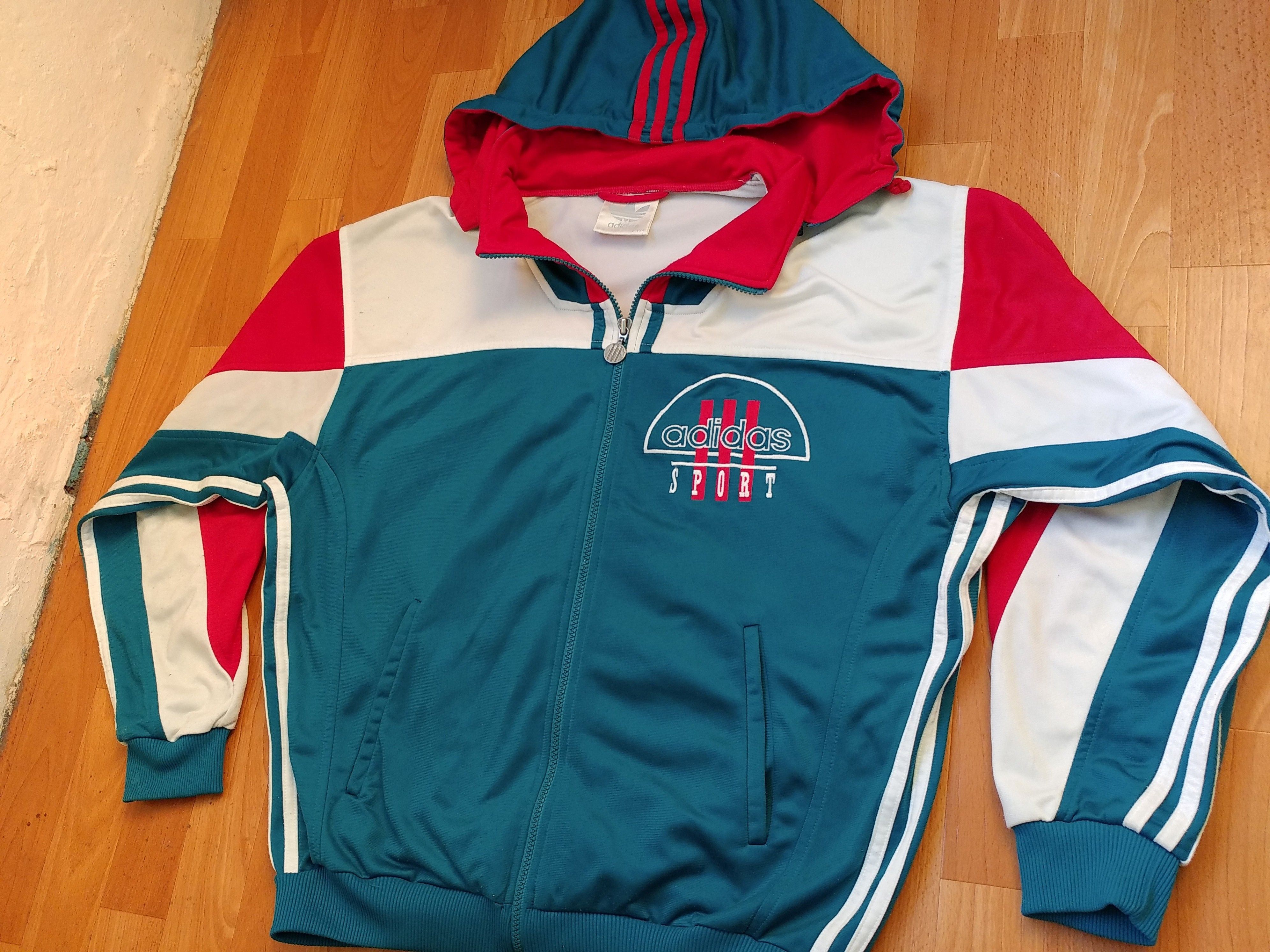Adidas × Vintage ADIDAS jacket, green vintage hip hop 90s hip-hop size M Size US M / EU 48-50 / 2 - 14 Thumbnail