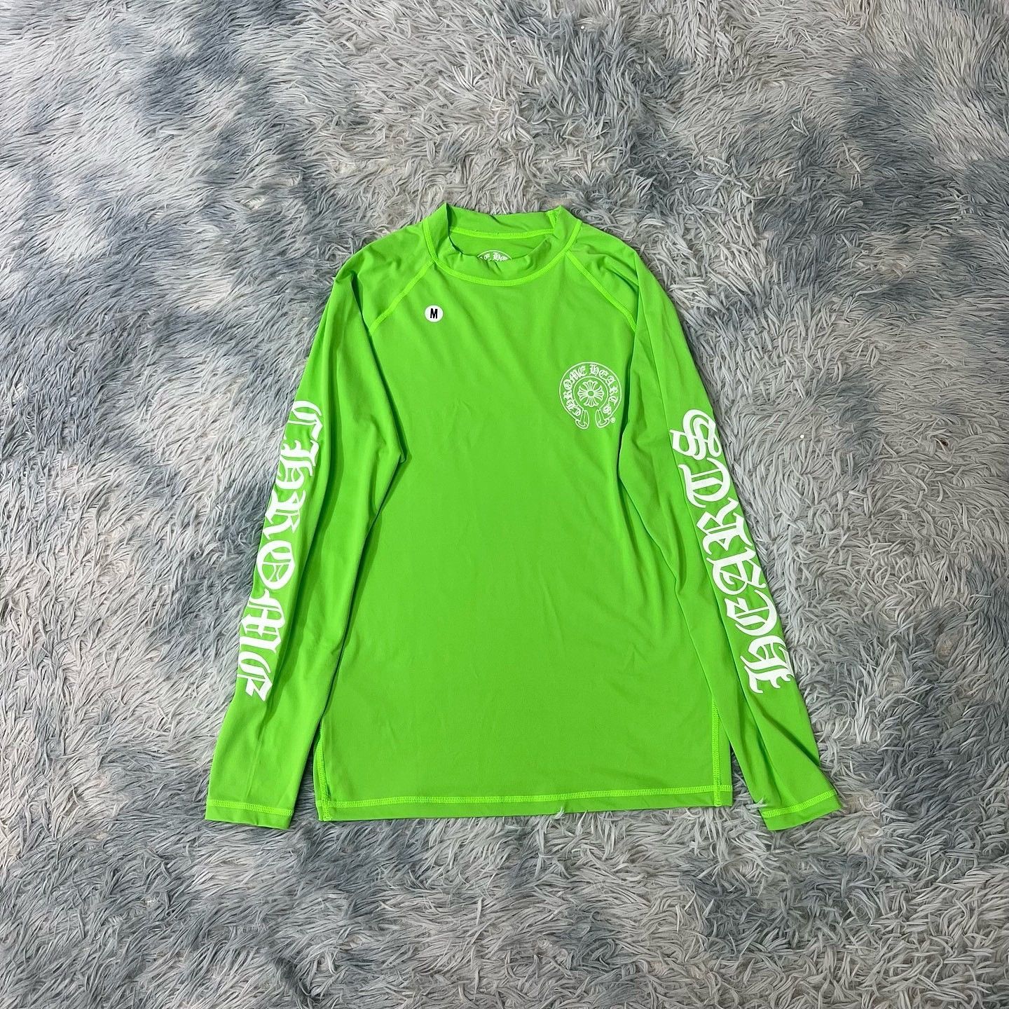 Chrome Hearts Chrome Hearts Yellow Horseshoe Green Longsleeve T