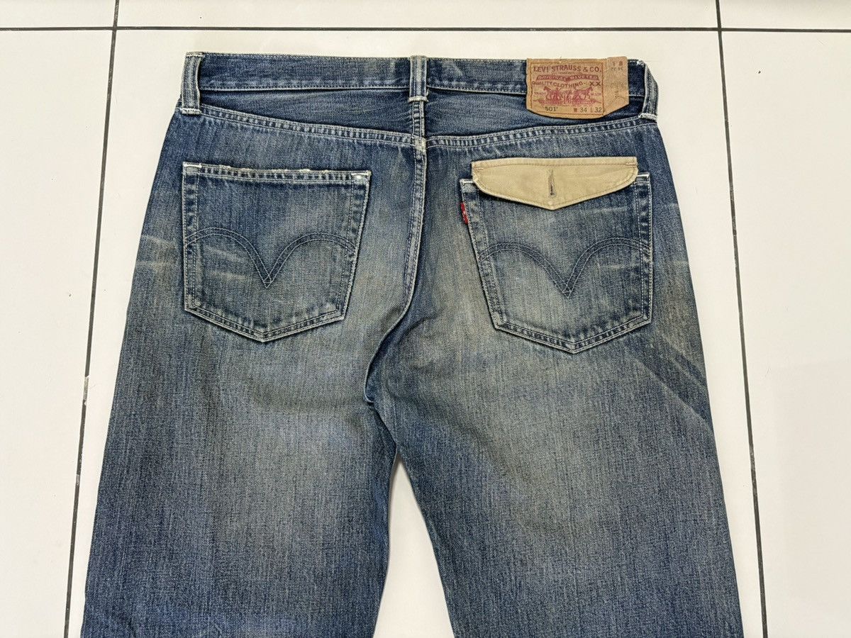 Levi's Levi's 501 Heavily Distressed Jeans Denim Size US 35 - 16 Thumbnail