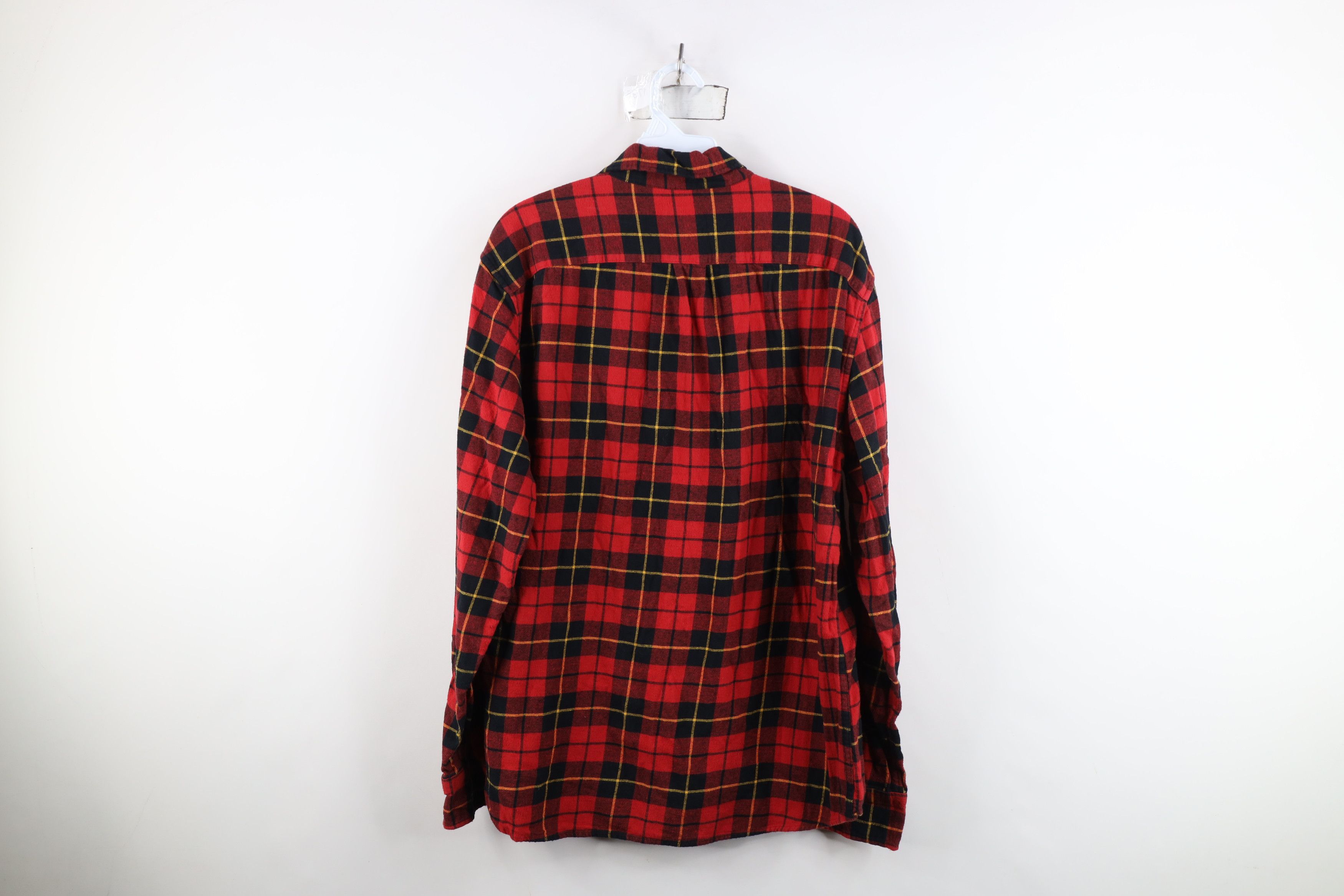 J.Crew Vintage Y2K J Crew Flannel Collared Button Shirt Red Plaid Size US L / EU 52-54 / 3 - 9 Thumbnail