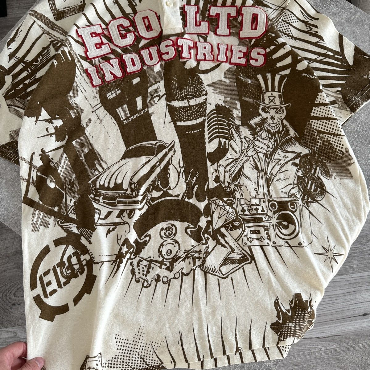 Ecko Unltd. Vintage 00s Eco Unltd Industries OG Rap polo y2k Gangsta Size US XXL / EU 58 / 5 - 4 Thumbnail