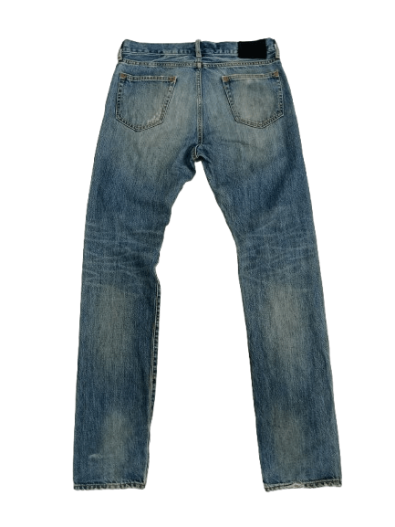 Japanese Brand The Stooge & Co Distressed Jeans Blue Denim Size US 31 - 2 Thumbnail