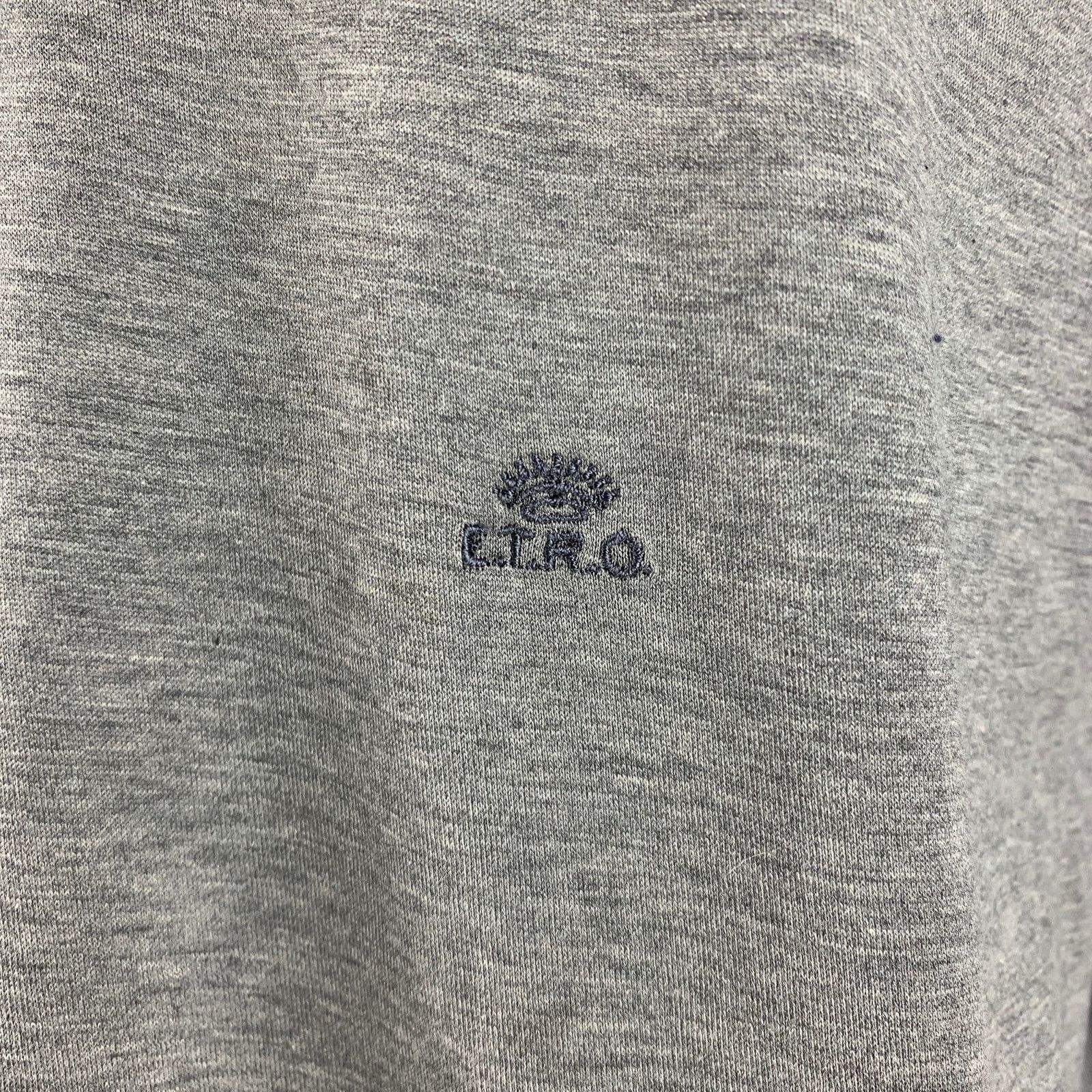 Etro ETRO Size XXL Grey Navy White Cotton Polo Pullover Size US XXL / EU 58 / 5 - 2 Thumbnail