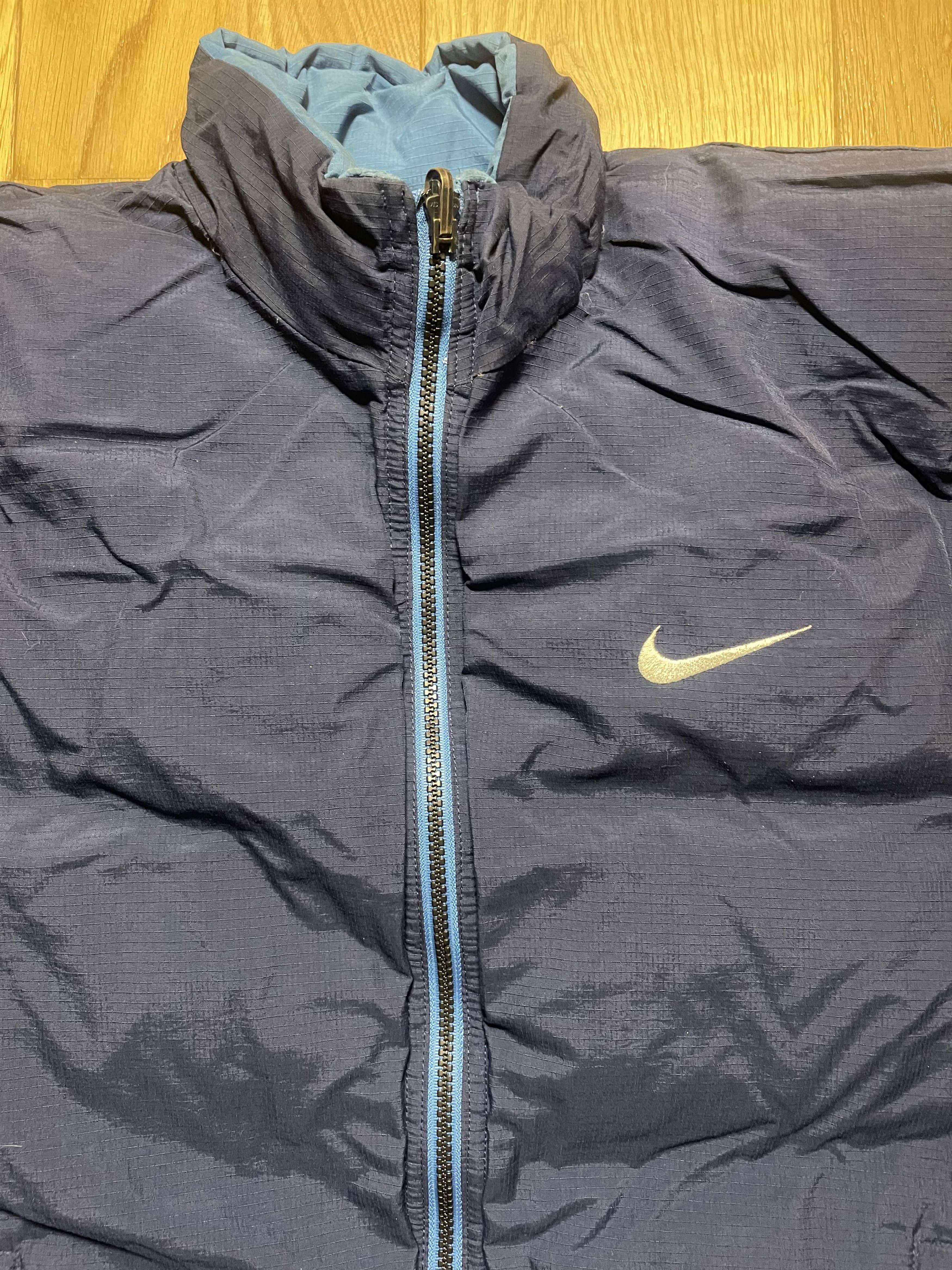 Nike Vintage Nike Blue Puffer Jacket Big Back Logo 90s Streetwear Size US S / EU 44-46 / 1 - 9 Thumbnail