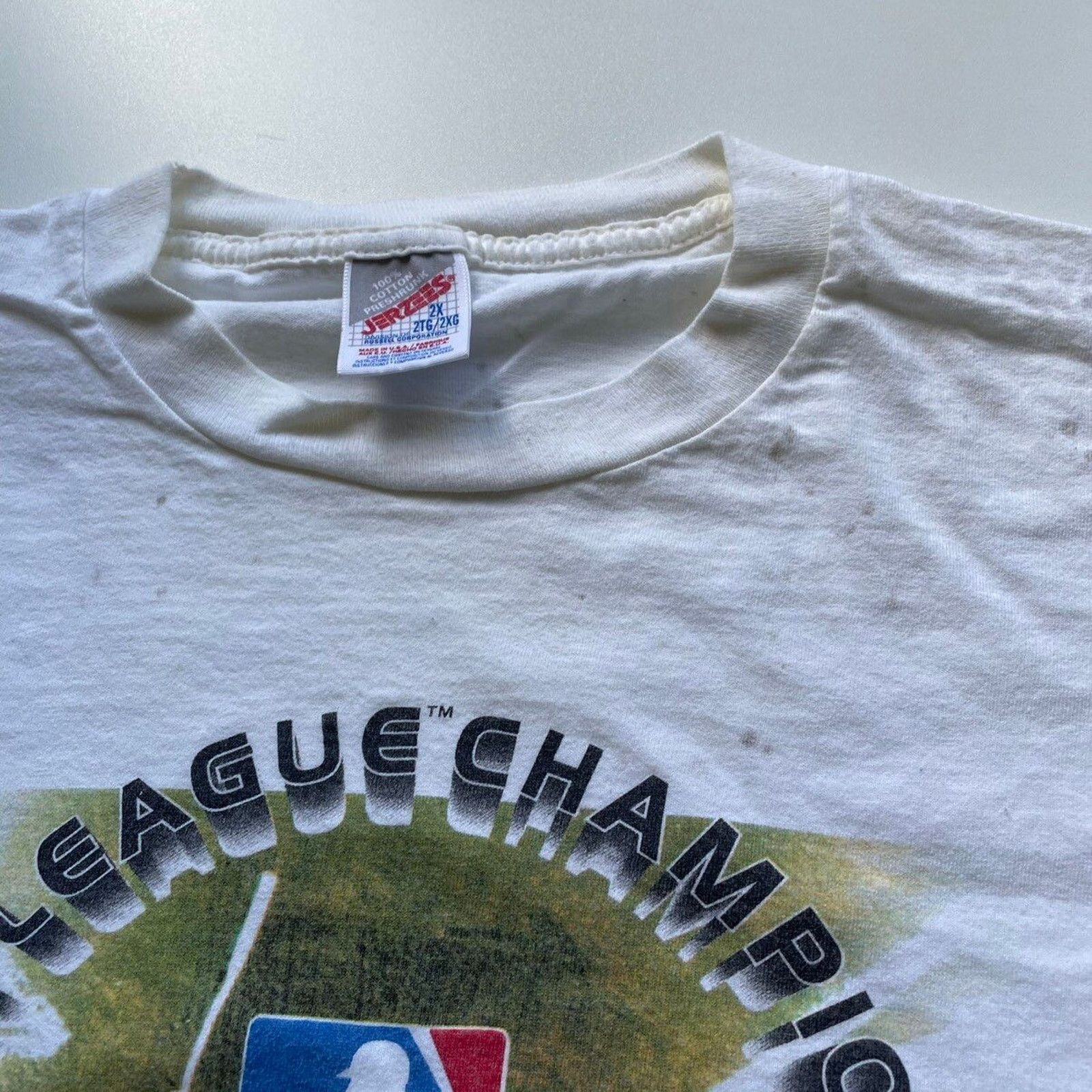 MLB × Vintage Vintage Baltimore Orioles Vs Cleveland Indians MLB T Shirt Size US XXL / EU 58 / 5 - 3 Thumbnail