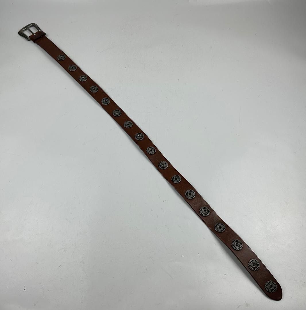 Japanese Brand studded leather belt tc3 Size 34 - 7 Thumbnail