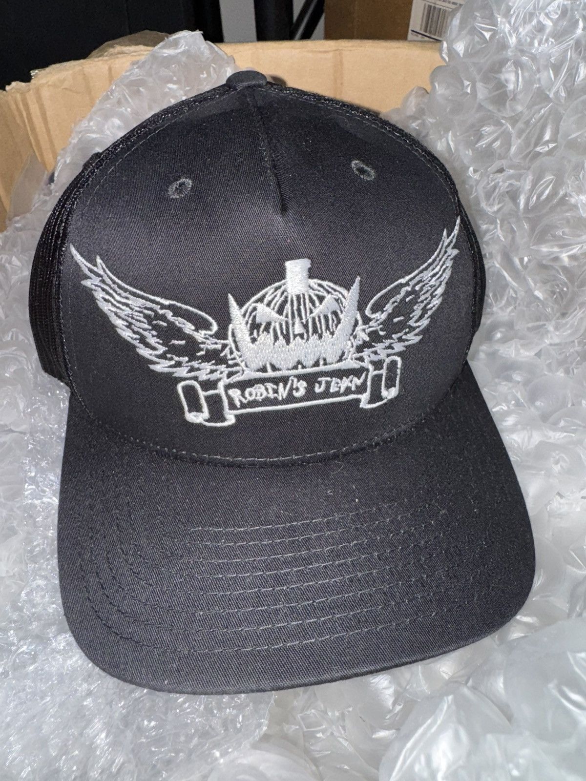 Asspizza × Robins Jeans Asspizza x Robins Jeans Trucker Hat Black 2022 Size ONE SIZE - 1 Thumbnail