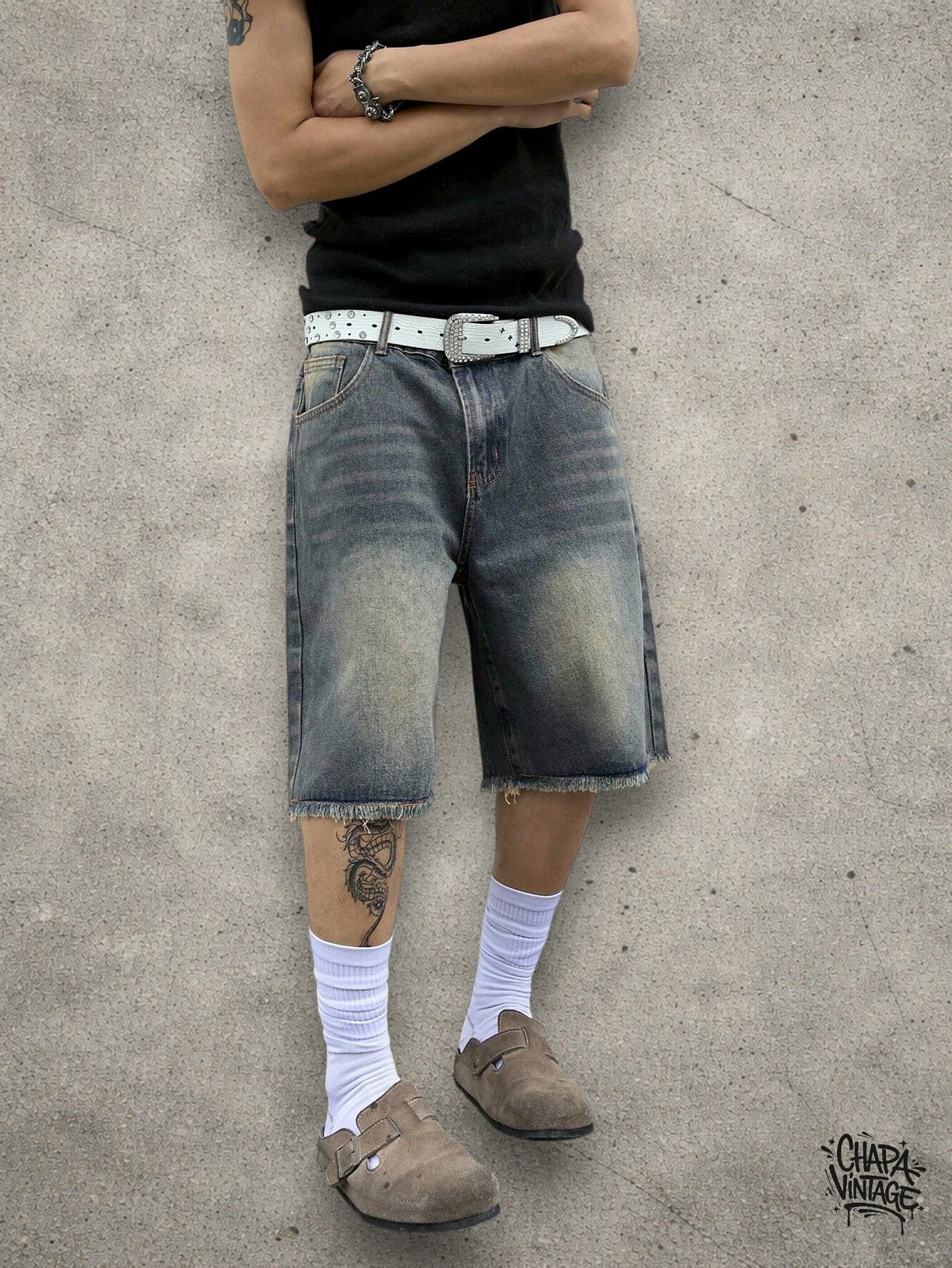 Jean Washed shorts Size US 32 / EU 48 - 2 Thumbnail