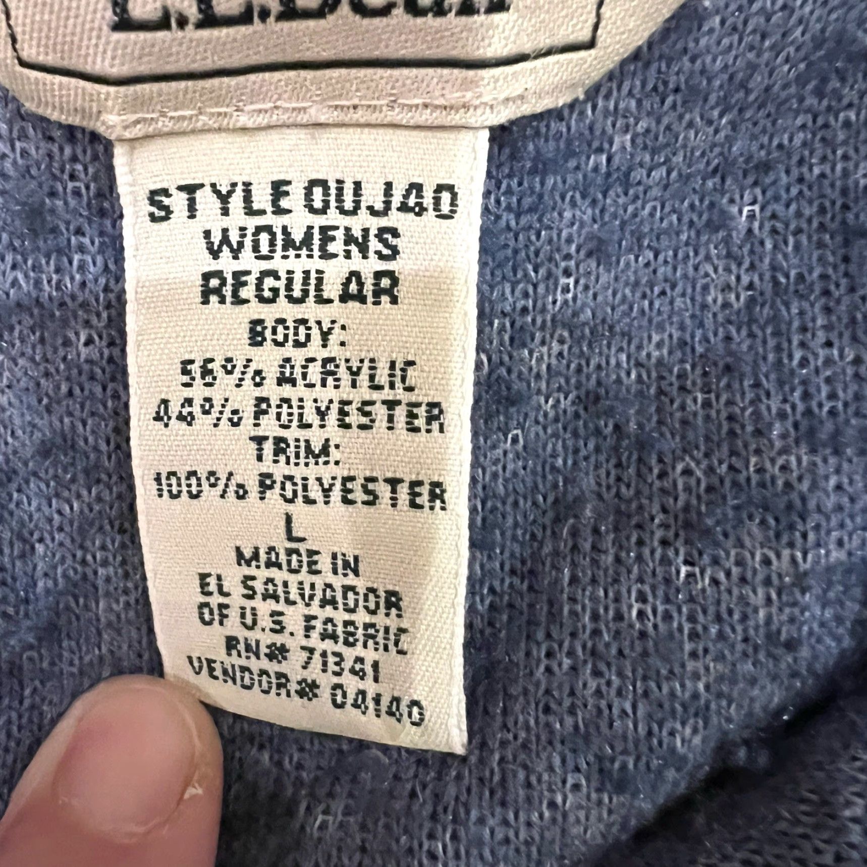 Vintage LL Bean Jacket Women Size Large Blueish Gray Sherpa Lined Button Front Women Size L / US 10 / IT 46 - 6 Thumbnail
