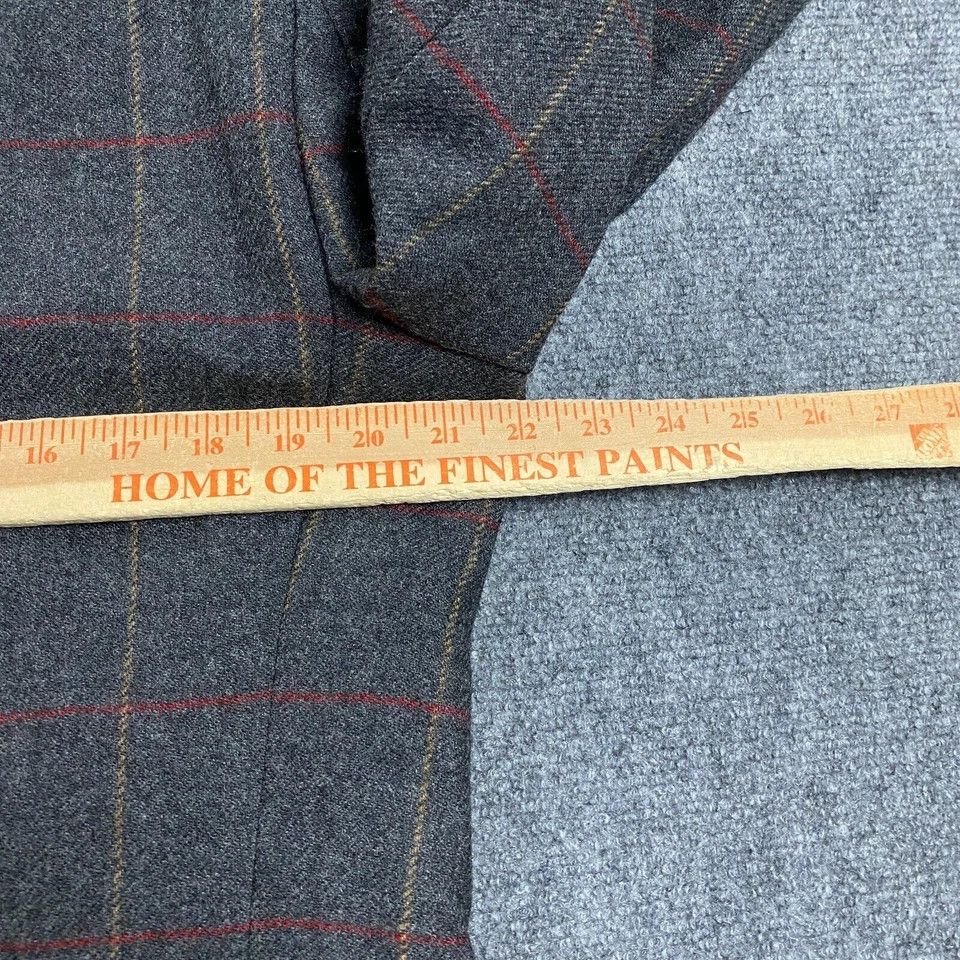 Other Samuel Windsor Blazer Men's 40L Window Pane Check 100% Wool Size 40L - 4 Thumbnail