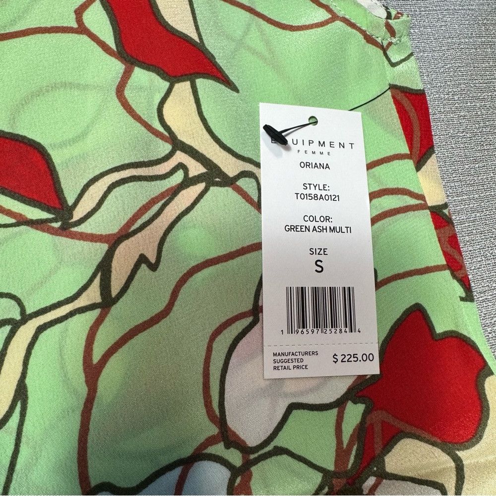 Equipment NWT New $225 Equipment Oriana Silk One-Shoulder Floral Top Size S / US 4 / IT 40 - 7 Thumbnail