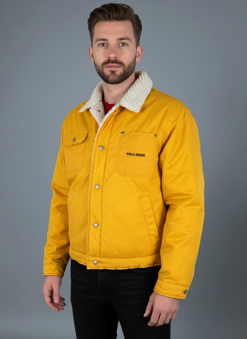 Polo Ralph Lauren Polo Jeans Ralph Lauren Yellow Sherpa Trucker Jacket XL Size US XL / EU 56 / 4 - 1 Thumbnail