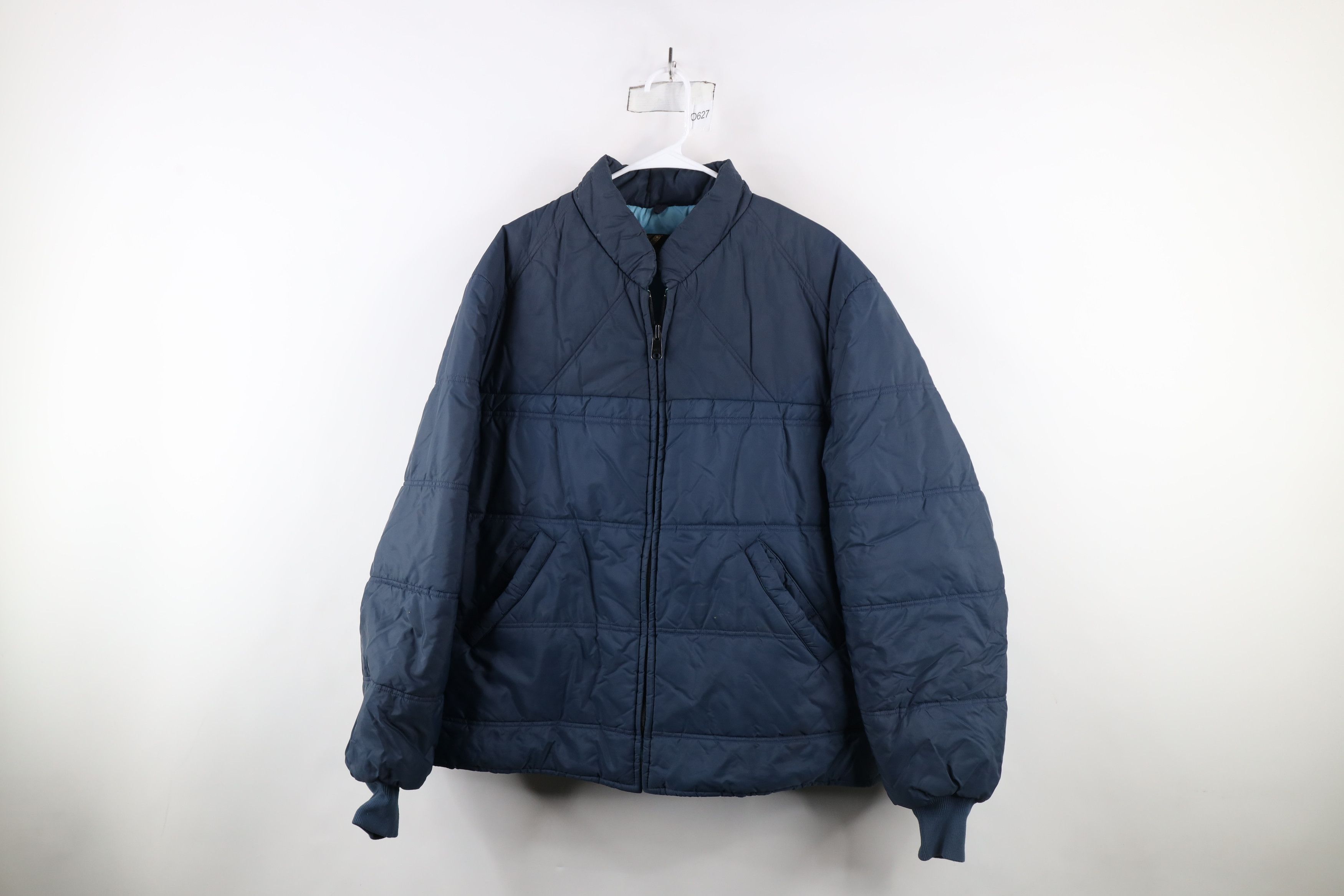 Vintage Vintage 70s Streetwear Quilted Full Zip Puffer Jacket USA Size US XL / EU 56 / 4 - 1 Thumbnail