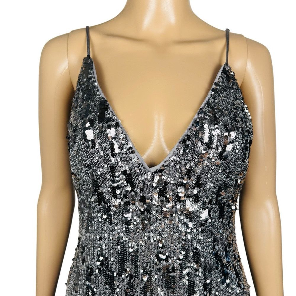 Ramy Brook NWT New $495 Ramy Brook Silver Sequin Lila Mini Dress Size Size M / US 6-8 / IT 42-44 - 2 Thumbnail