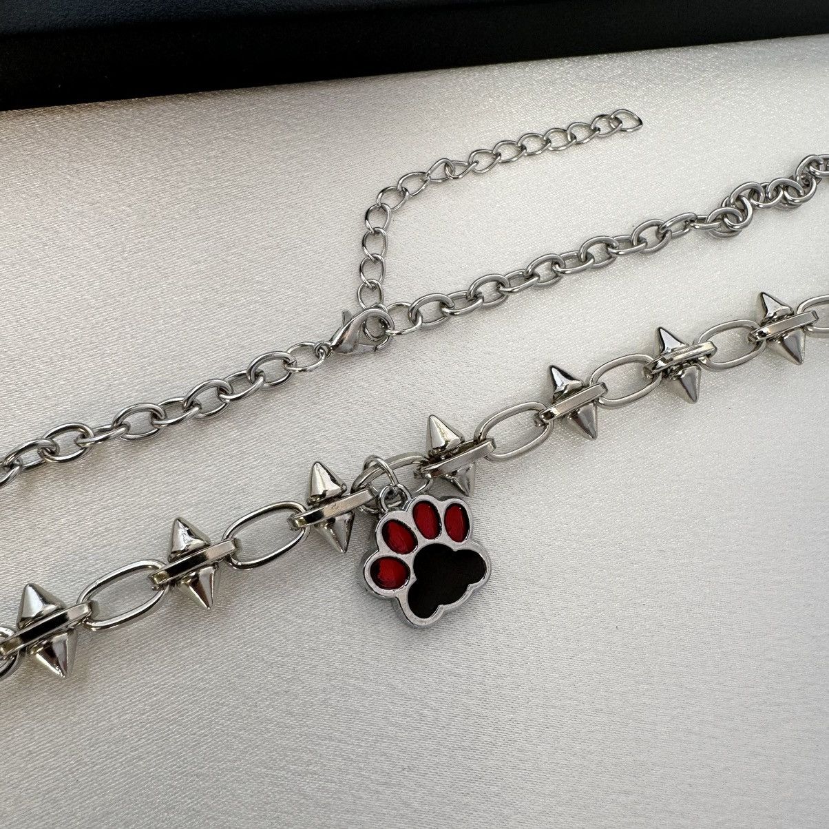 Other Cat Paw Pendant Necklace for Women Men,Hip Hop Unisex Style Size ONE SIZE - 3 Thumbnail