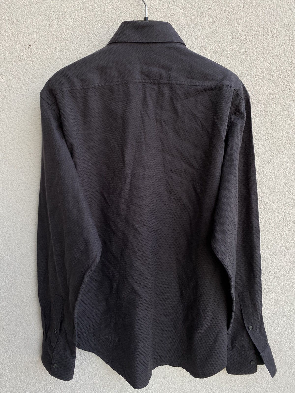 Yves Saint Laurent Carbon YSL Shirt Dark Grey Size US M / EU 48-50 / 2 - 11 Thumbnail