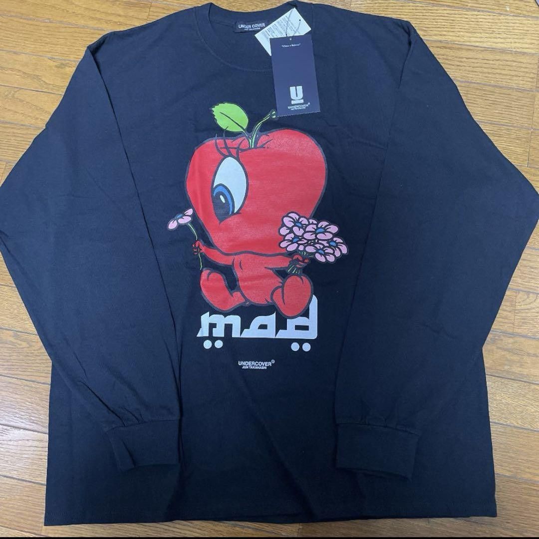 Image of Undercover Apple 'mad' Arabic Font Long Sleeved, Men's (Size XL)