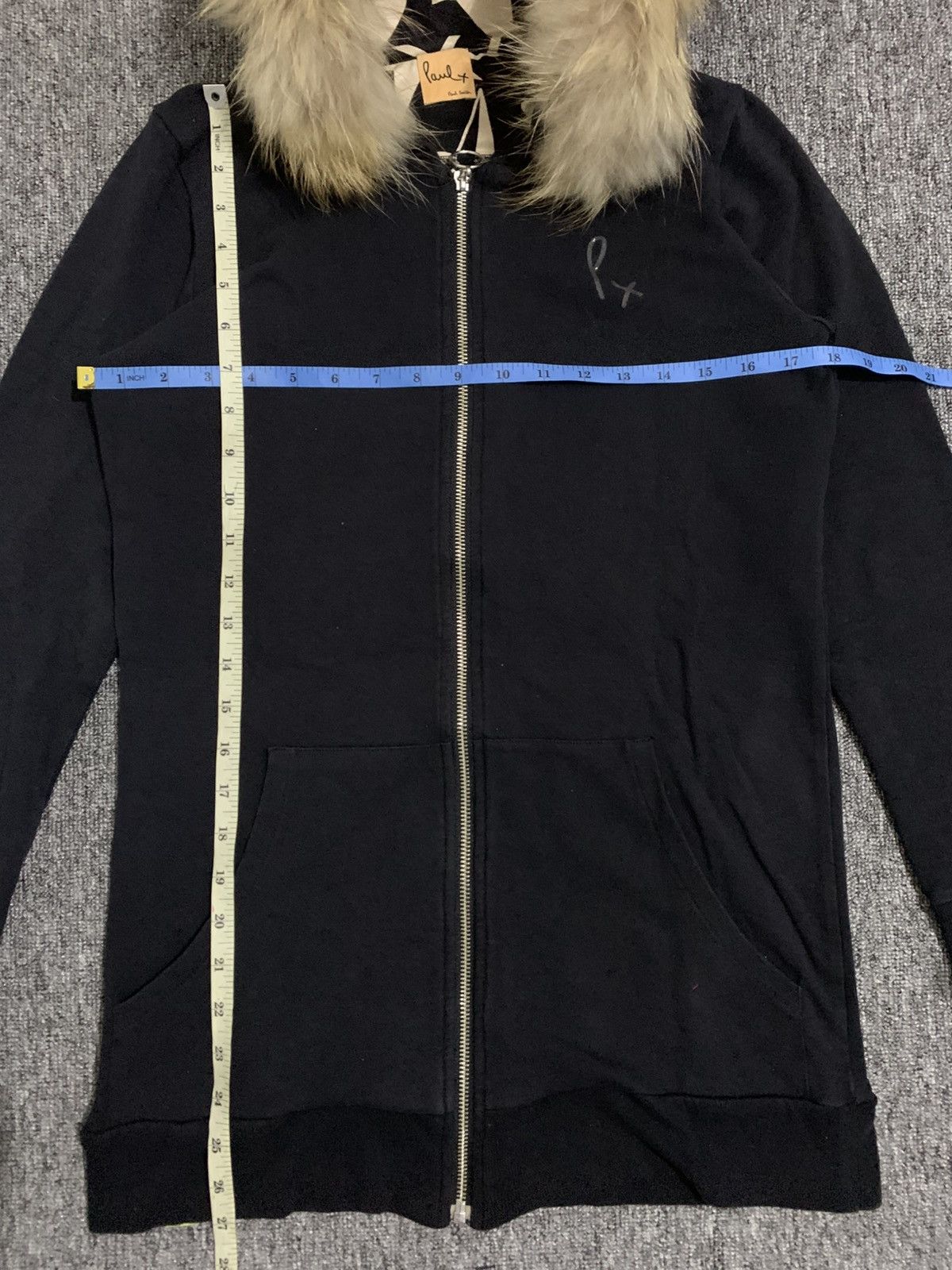 Japanese Brand PAUL SMITH FULL BLACK ZIP JACKET FUR HOOD LGB STYLE Size M / US 6-8 / IT 42-44 - 8 Thumbnail