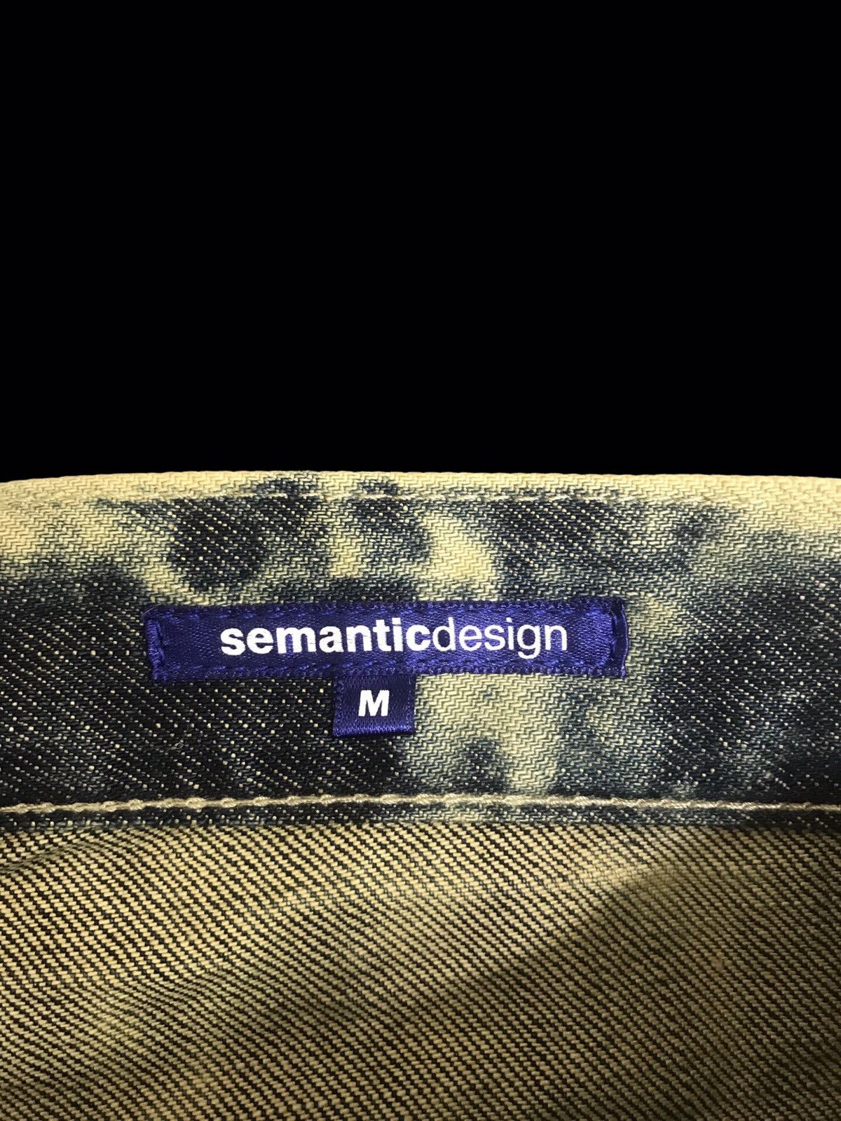 semanticdesign 💥90s Style💥semantic design Acid Wash Bleached Denim F298 Size US 31 - 10 Thumbnail