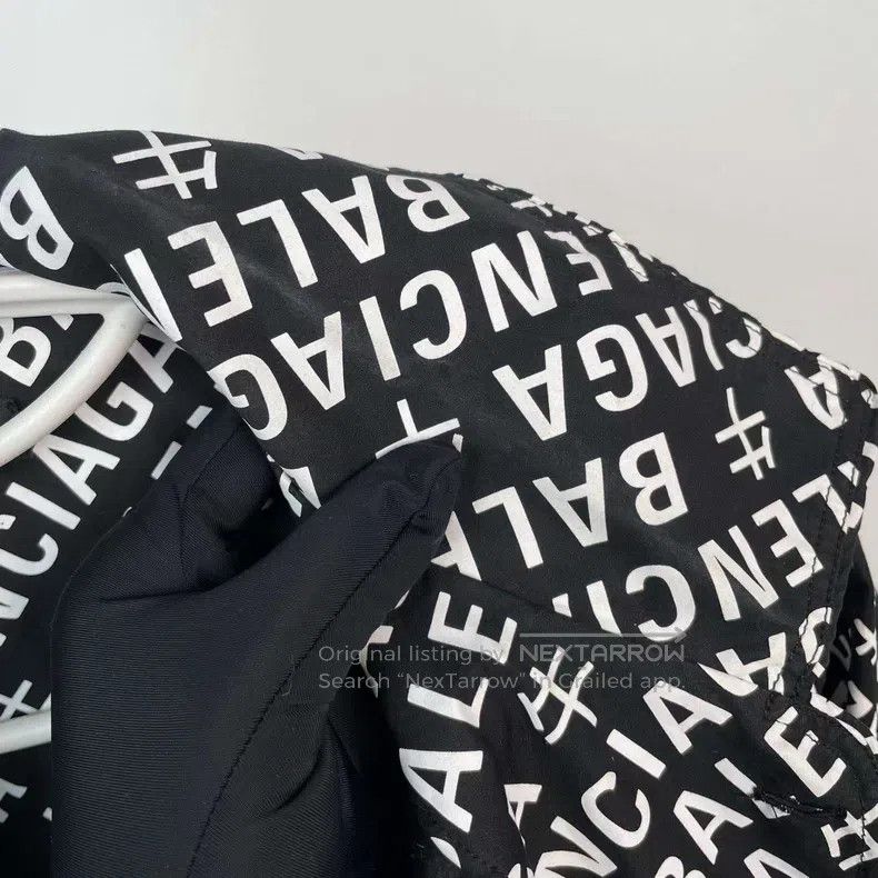 Balenciaga Balenciaga size 37 Cotton Logo Barrage Full Print Long Sle Size US S / EU 44-46 / 1 - 8 Thumbnail