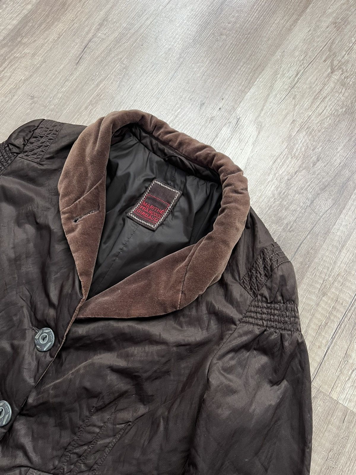 Japanese Brand × Marithe + Francois Girbaud × Vintage Vintage Marithe Francois Girbaud Anant-Garde Brown Jacket Size M / US 6-8 / IT 42-44 - 5 Thumbnail
