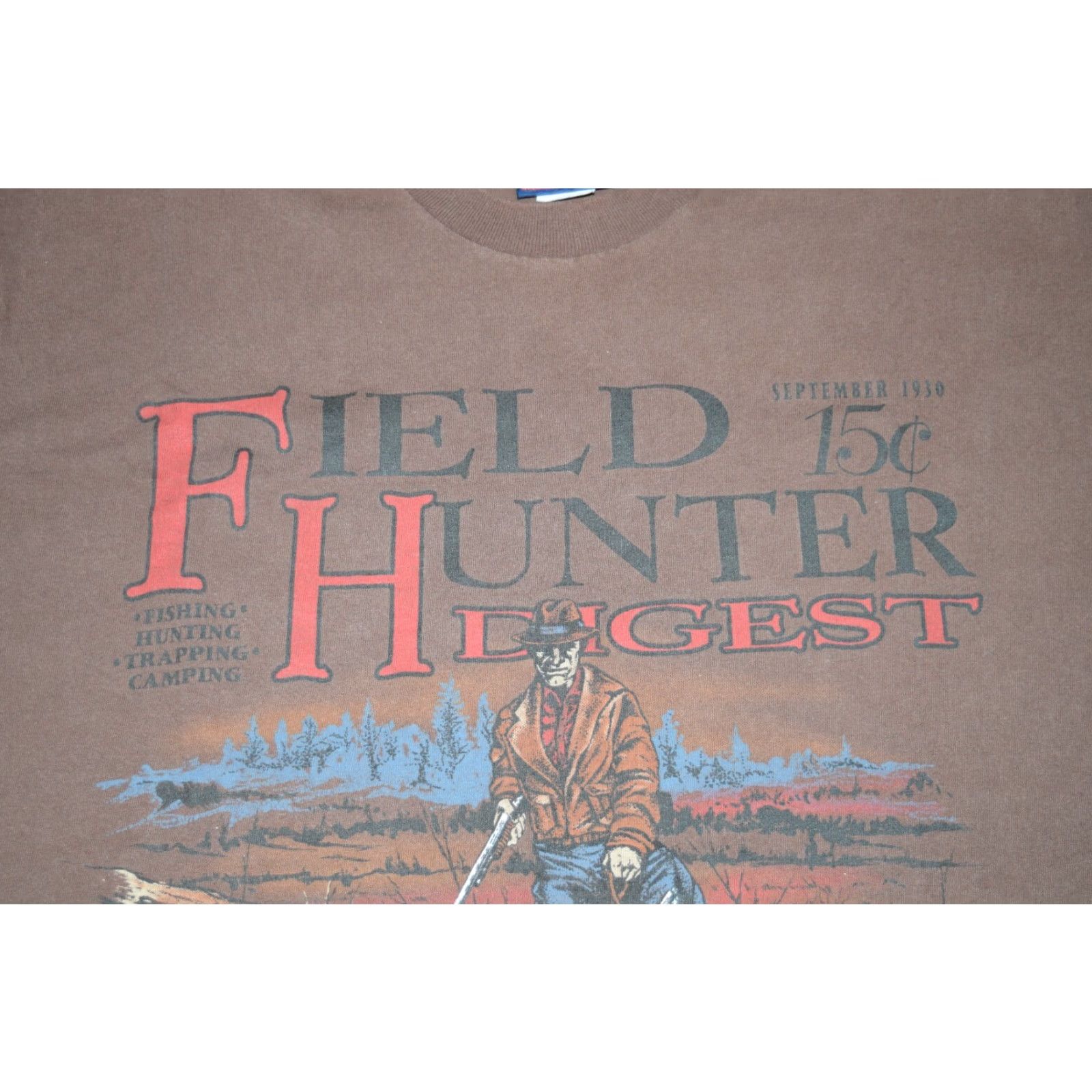 Hunter VINTAGE North Creek Traders FIELD HUNTER T-Shirt Mens Adult Large Brown Heather Gray 90s Outdoors Graphic Print Size US L / EU 52-54 / 3 - 2 Thumbnail