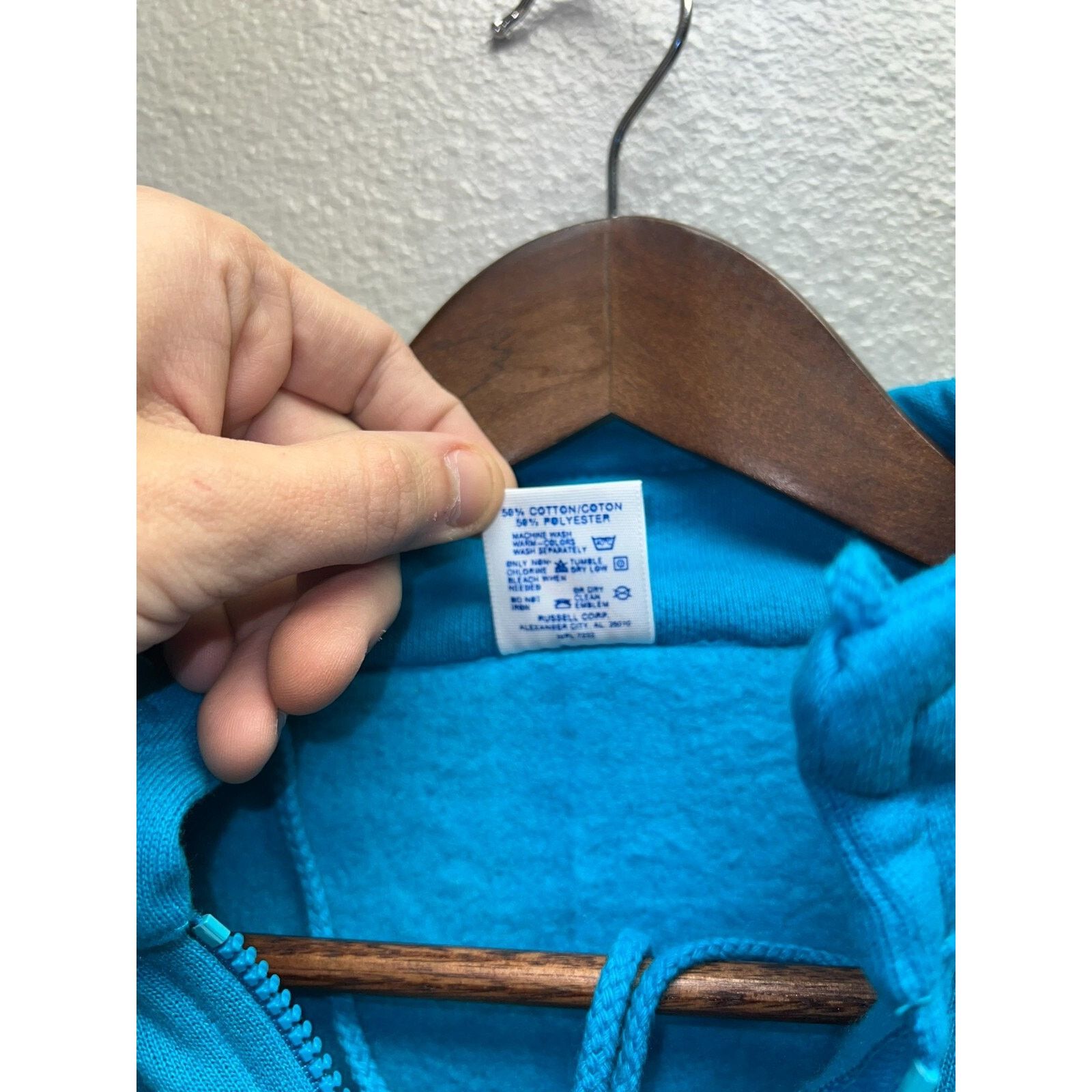 Jerzees Vintage Montana Sweatshirt 1/4 Zip Blue Crewneck 90s M Size US M / EU 48-50 / 2 - 7 Thumbnail