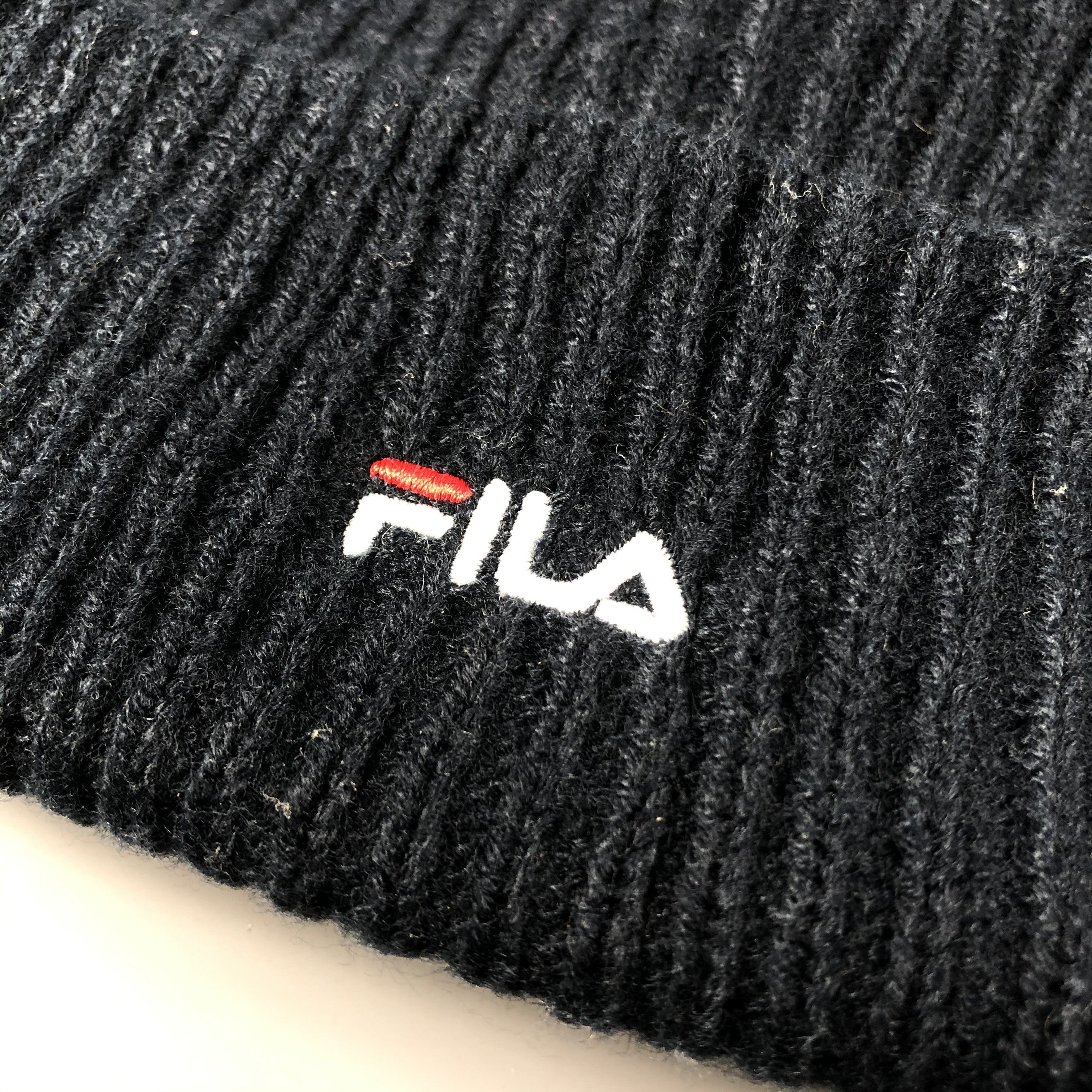 Fila × Vintage Fila Small Logo Beanie Snow Hat Snow Cap -D1112 Size ONE SIZE - 5 Thumbnail