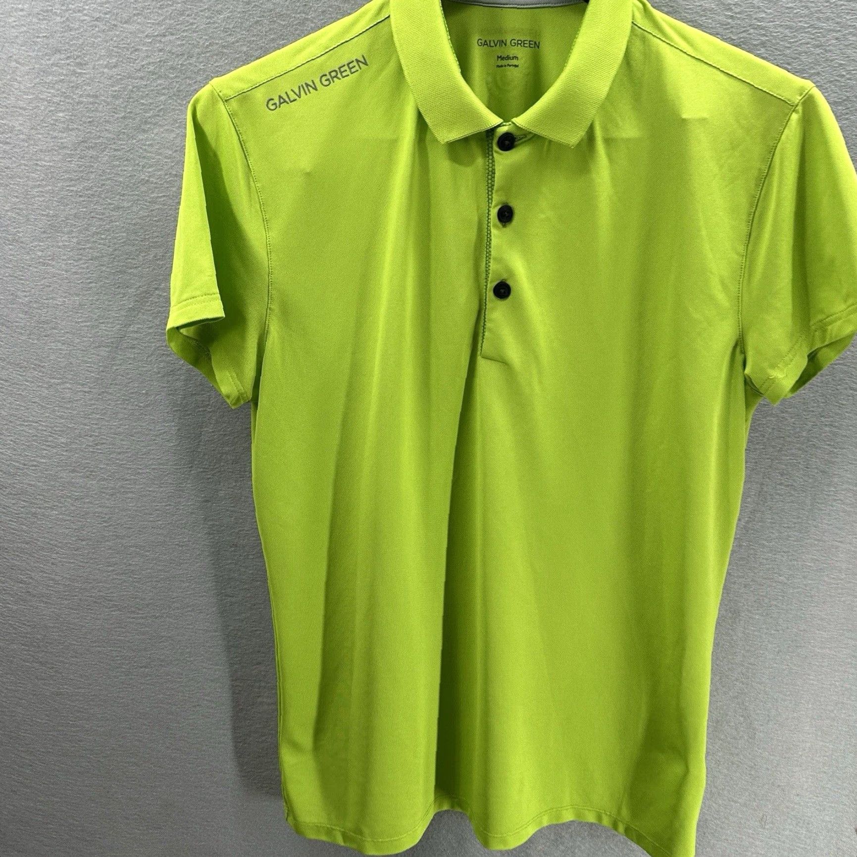 Galvin Green Galvin Green Women Polo Shirt Medium Green Lime Embroidered Preppy Short Sleeve Casual Sportswear Size M / US 6-8 / IT 42-44 - 2 Thumbnail