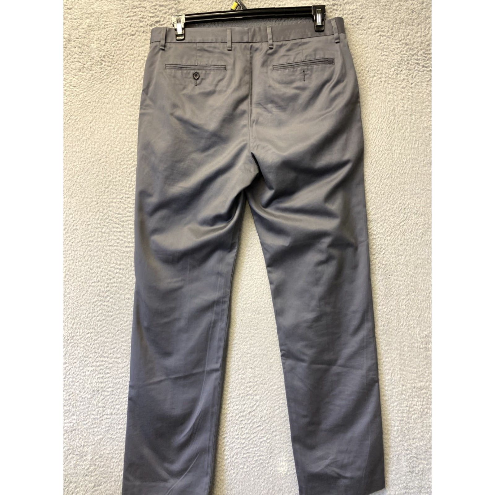 Bonobos Bonobos Chino Pants 34x32 Gray Cotton Slim Straight Mens Size US 34 / EU 50 - 5 Thumbnail
