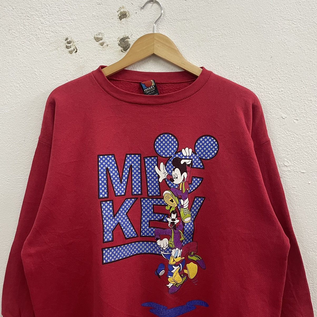 Disney × Vintage 🔥Vintage 90s Mickey Mouse Big Image Promo Disney Sweatshirts Size US L / EU 52-54 / 3 - 3 Thumbnail