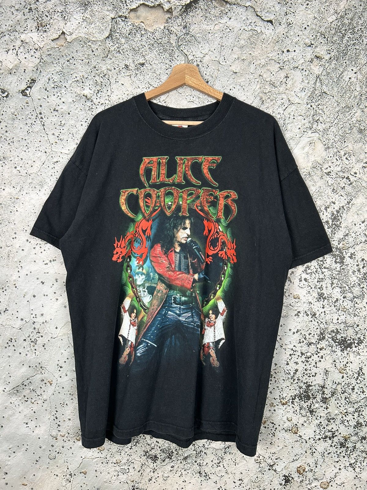 Band Tees × Vintage Vintage Alice Cooper 2002 Tour Rock Band Tee Rare Size US XL / EU 56 / 4 - 1 Thumbnail