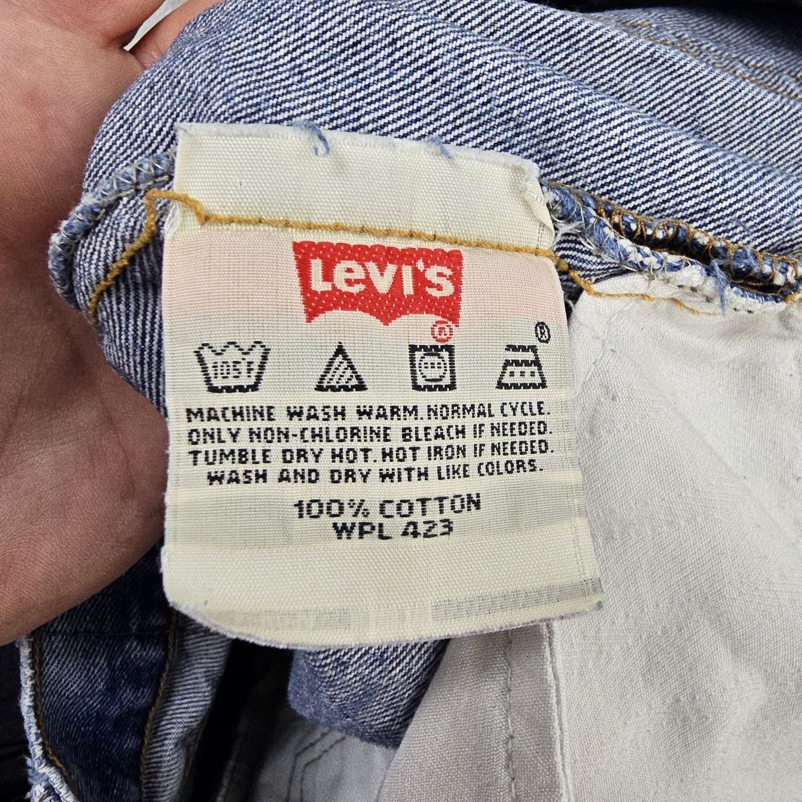 Levi's Vtg Levis 501xx Jeans 36x30 (Fits 34x29 Distressed Whiskers Size US 34 / EU 50 - 6 Thumbnail