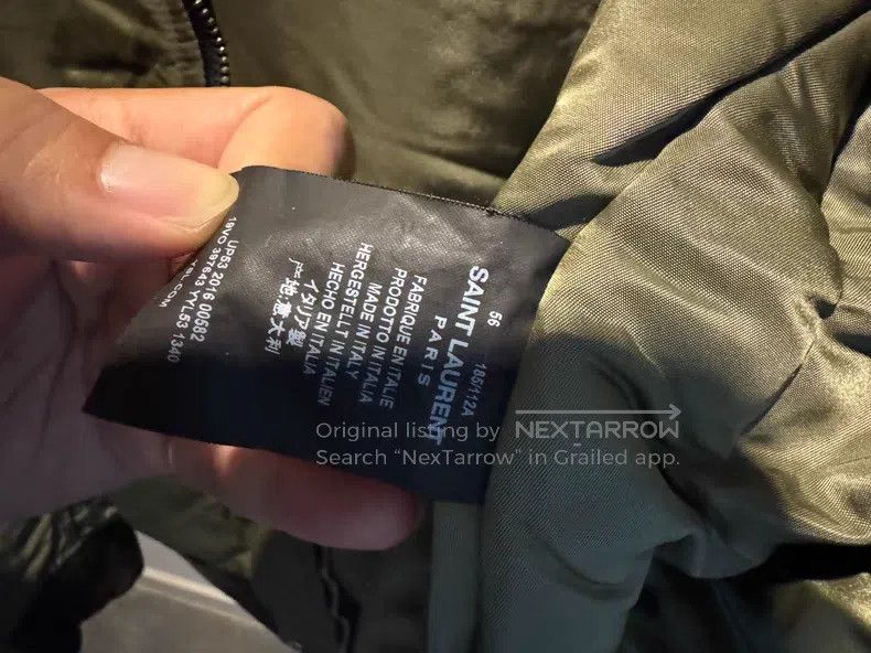 Saint Laurent Paris Saint Laurent Paris Military Green Pilot Jacket Size US XL / EU 56 / 4 - 5 Thumbnail