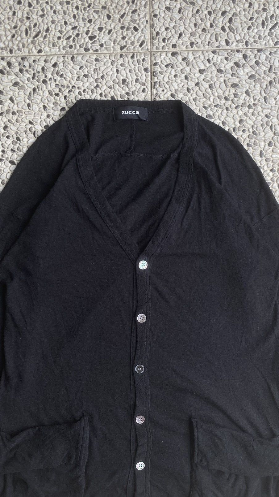 CABANE de ZUCCa Zucca Black Lightweight Button-Up Cardigan Size M / US 6-8 / IT 42-44 - 2 Thumbnail