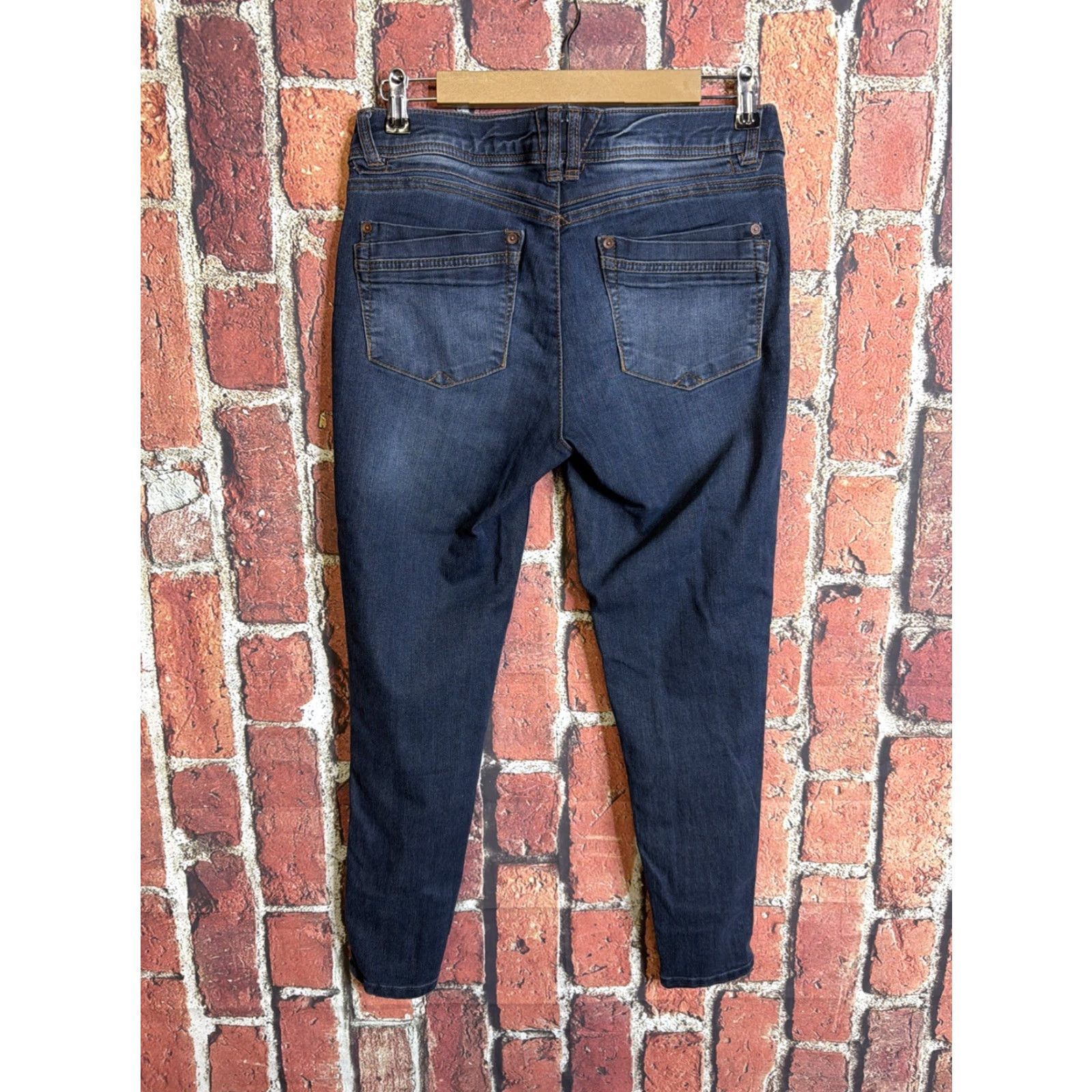 Vintage Democracy Ab Technology Jeans Womens Size 8 Skinny Stretch Blue Denim Jeans Regular Inseam 28 in Size 30" / US 8 / IT 44 - 3 Thumbnail