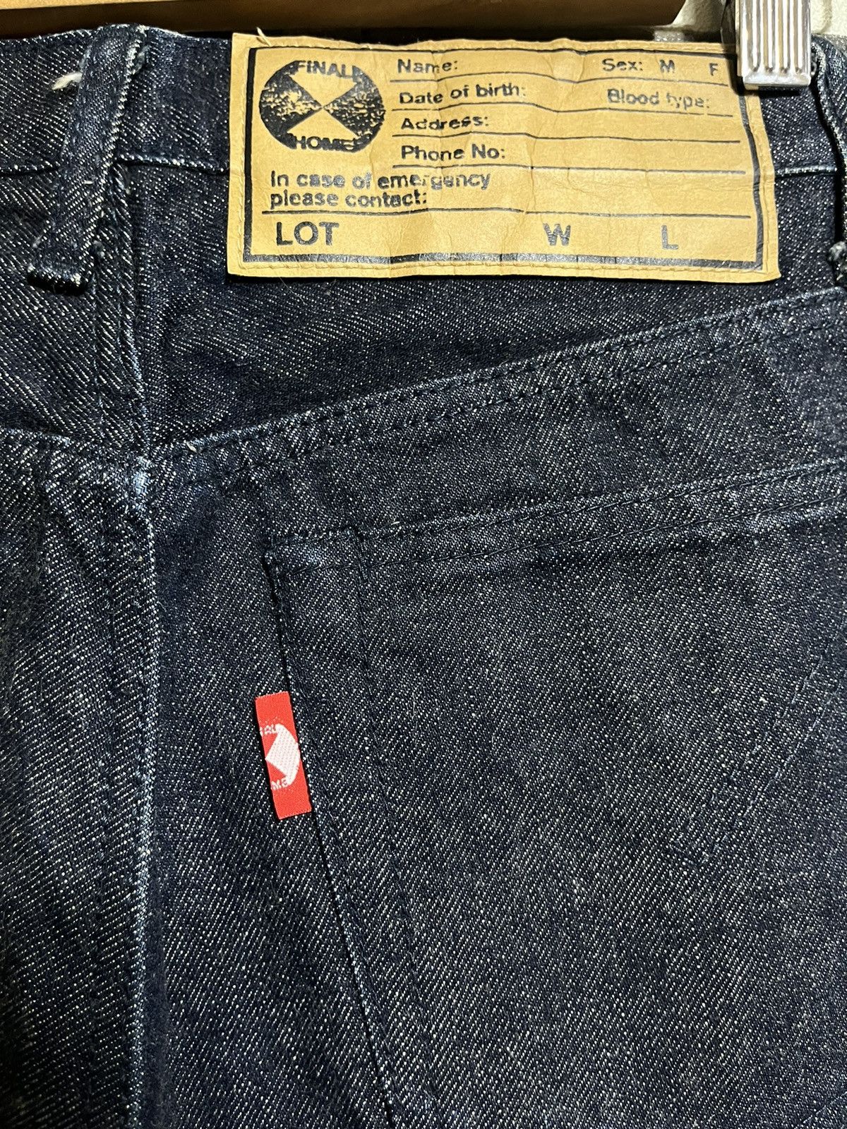 Final Home FINAL HOME SELVEDGE JAPAN RAW DENIM PANTS WOMENS Size 28" / US 6 / IT 42 - 9 Thumbnail