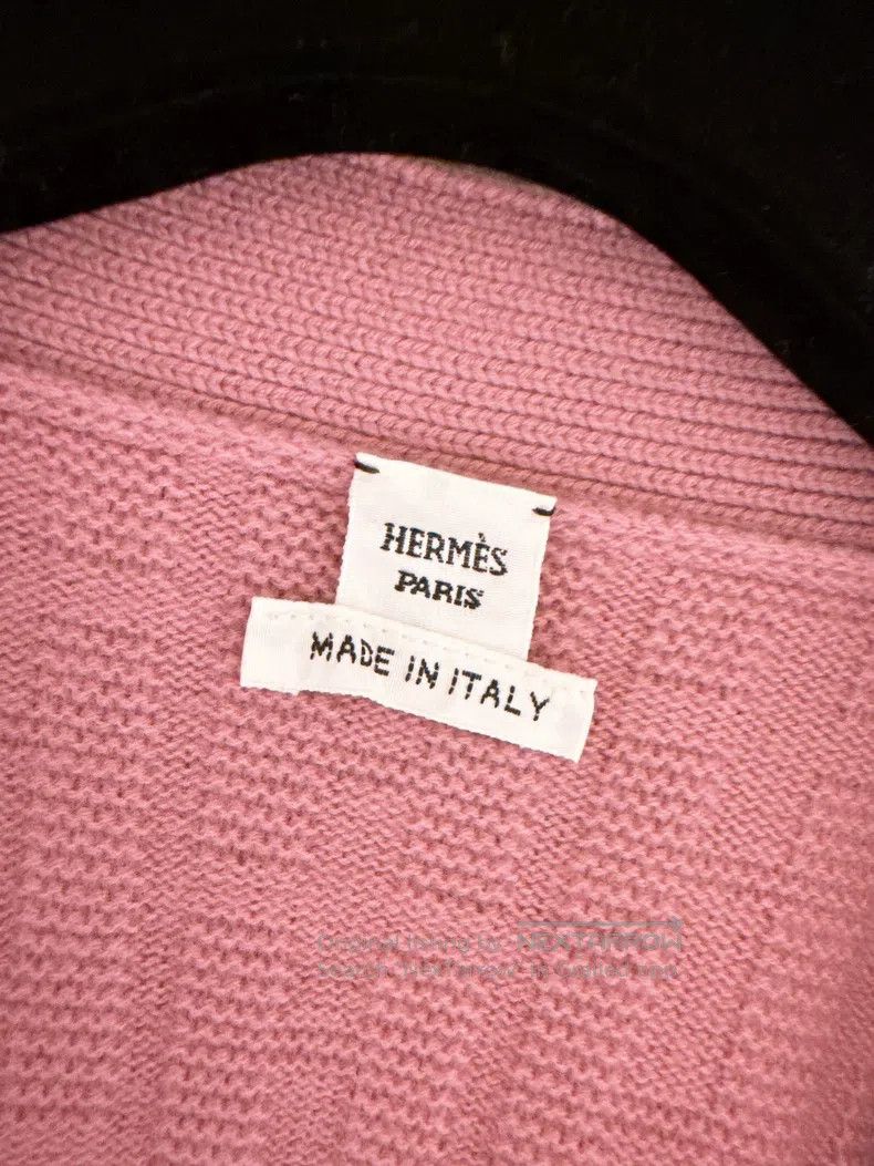 Hermes Hermes Fuchsia Sheep Wool Knit Cardigan Size XS / US 0-2 / IT 36-38 - 7 Thumbnail