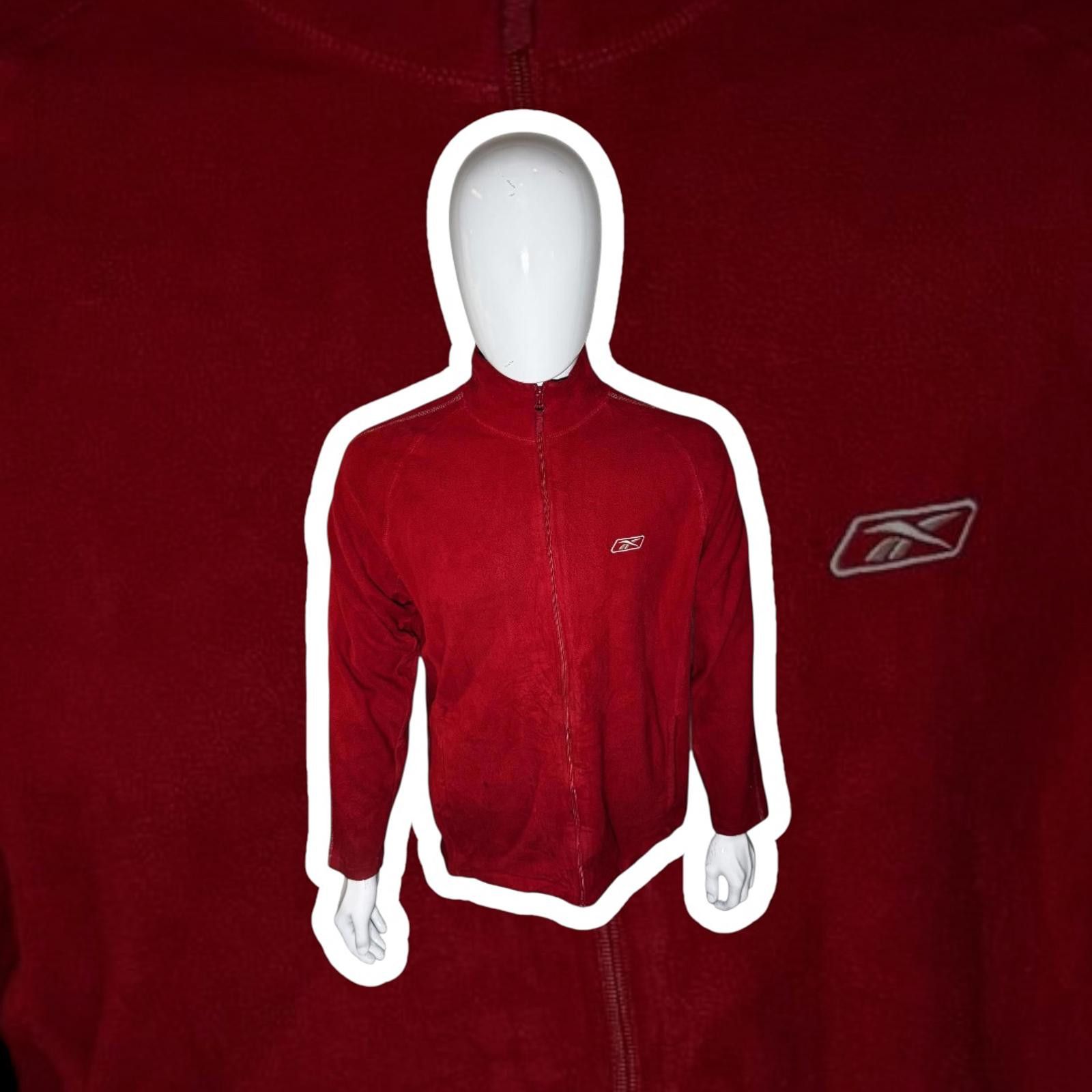 Reebok Reebok Red Fleece Zip-Up Jacket Size US M / EU 48-50 / 2 - 1 Thumbnail