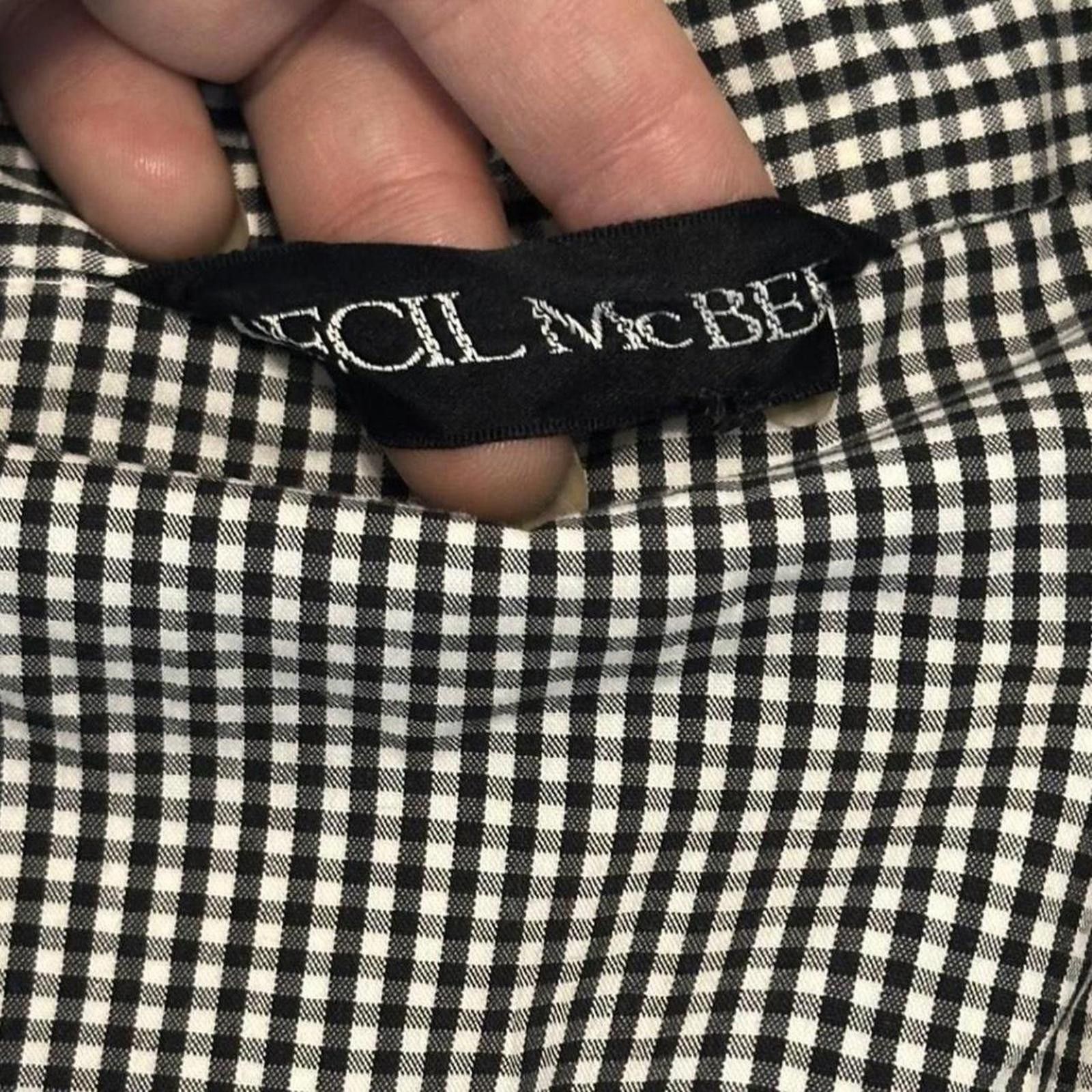 Other Whimsy goth gingham check black blouse Size S / US 4 / IT 40 - 3 Thumbnail