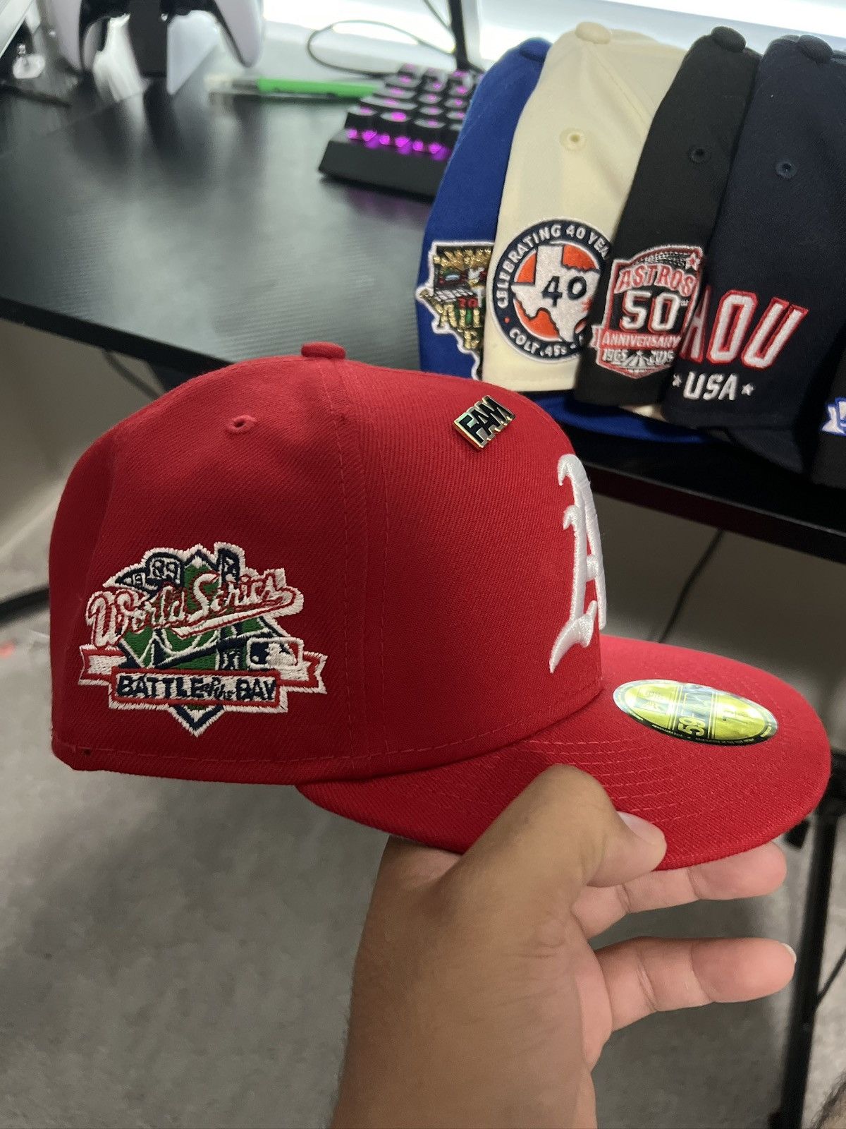 New Era Athletic A’s World Series FamCapStore Exclusive🚨 Size ONE SIZE - 2 Thumbnail