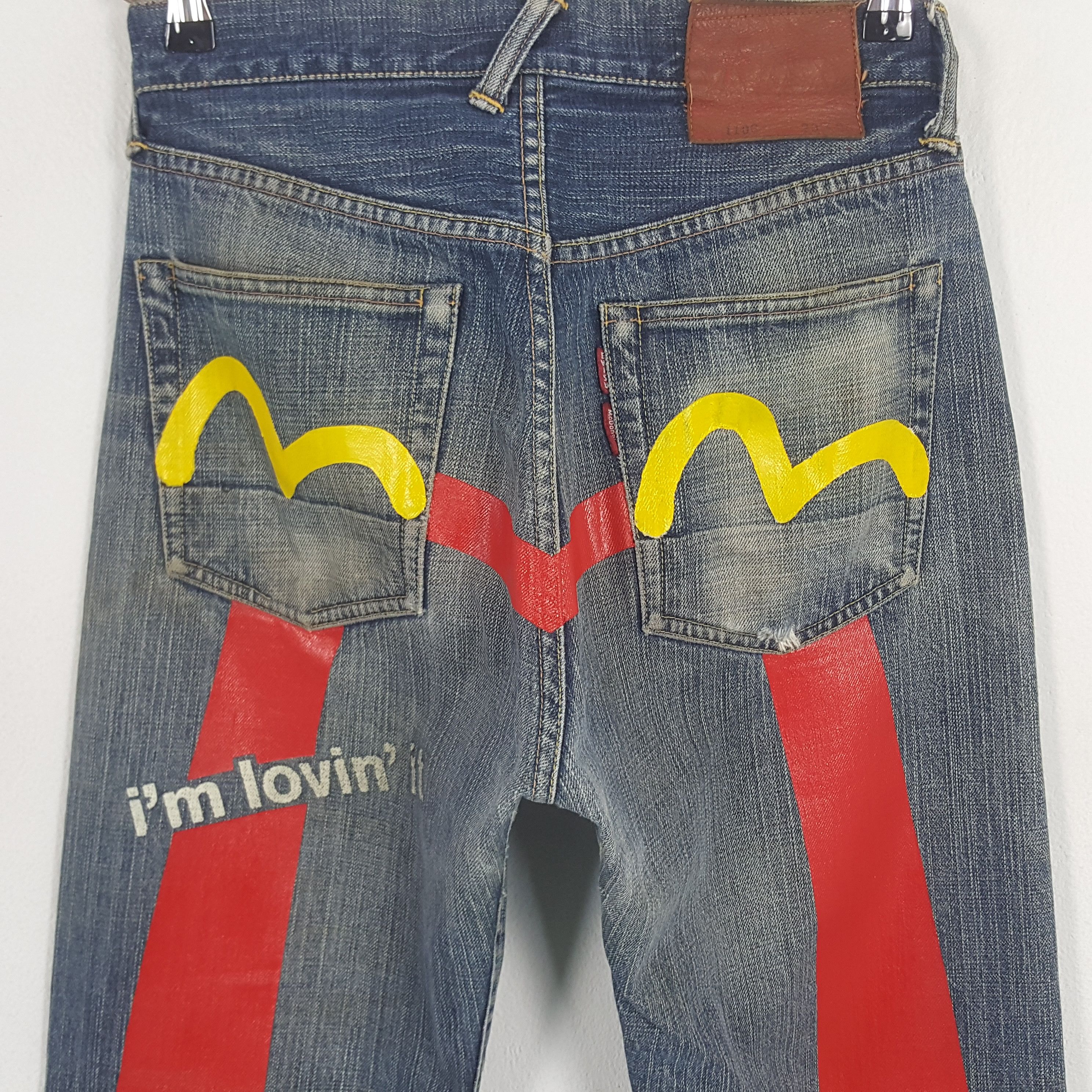 Evisu × Vintage Vintage Evisu x McDonald’s Selvedge Custom Daicock Jeans Size US 28 / EU 44 - 2 Thumbnail