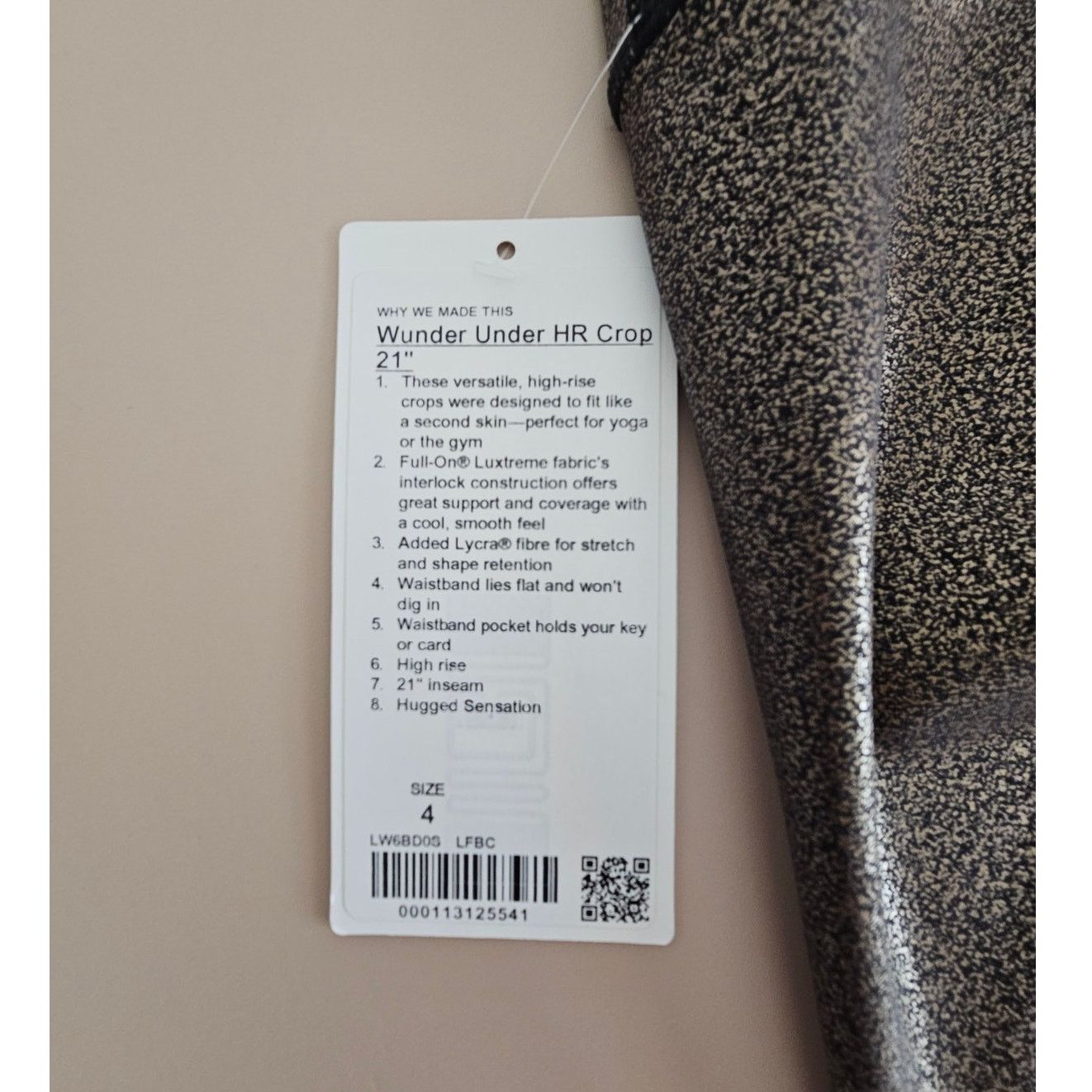 Lululemon Lululemon Foil Wunder High-Rise Luxtreme Crop 21" Leggings 4 Size 27" / US 4 / IT 40 - 9 Thumbnail
