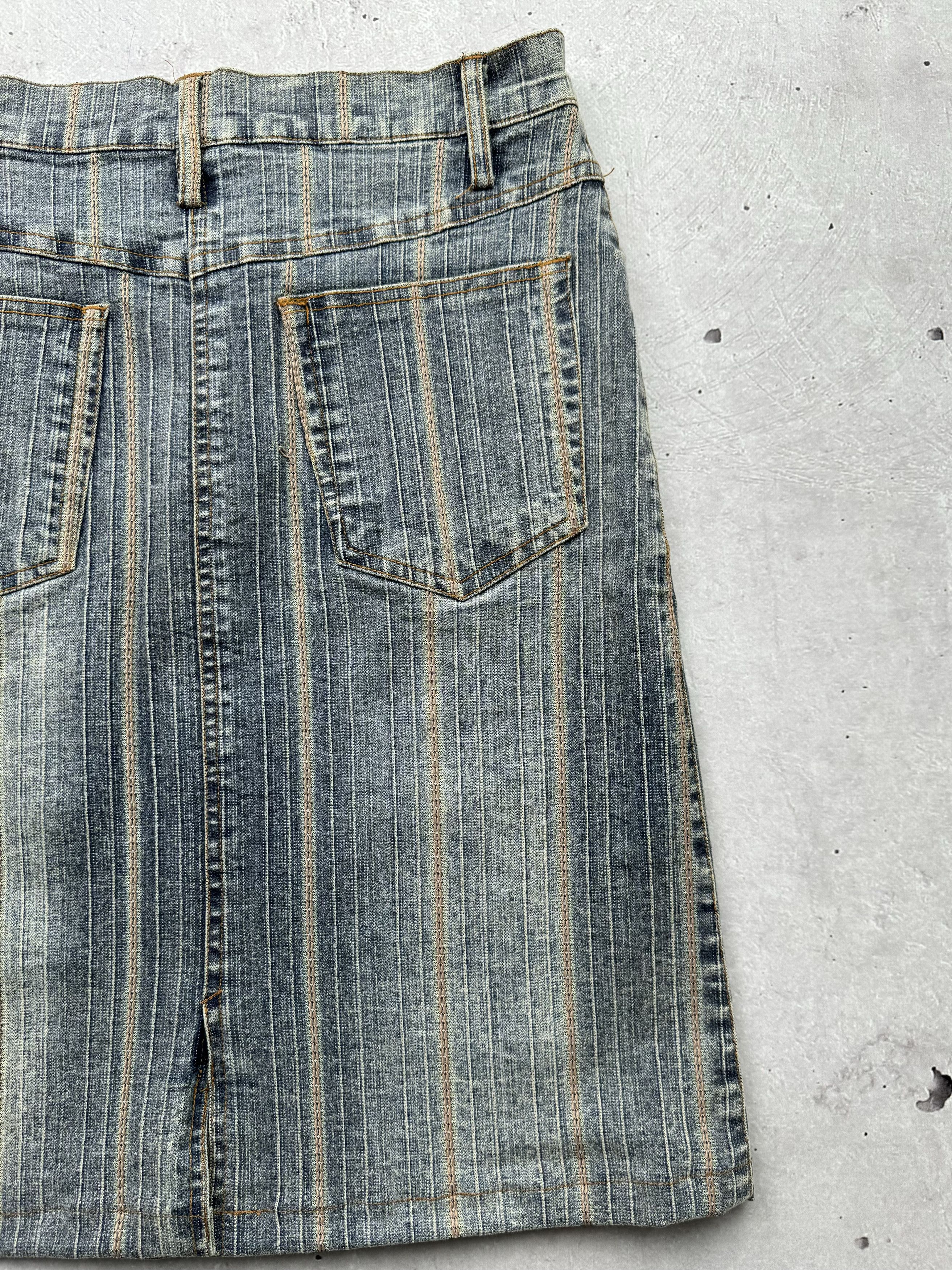 Japanese Brand × Vintage Vintage Amazing Denim Skirt Size 27" / US 4 / IT 40 - 7 Thumbnail
