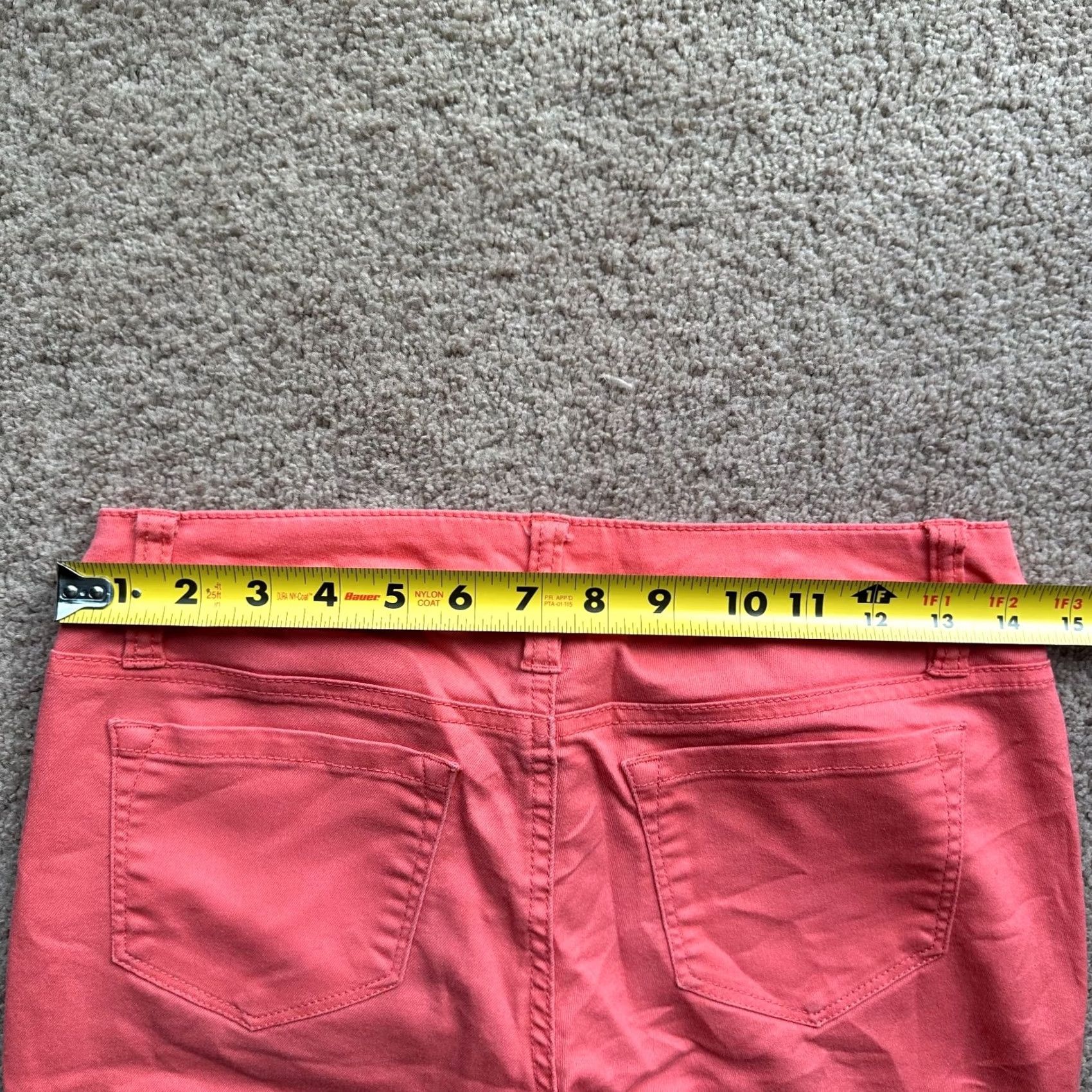 Pinko Refuge Jeans Womens 4 Pink Mid Rise Jegging Tapered Leg Size 27" / US 4 / IT 40 - 6 Thumbnail