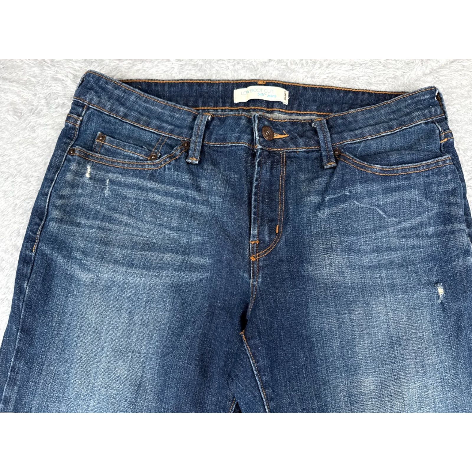 Levi's Levis Jeans Womens 12 Denim 545 Low Bootcut Cotton Blend Mid Rise Med Wash 32x29 Jeans Size 34" / US 12 / IT 48 - 4 Thumbnail