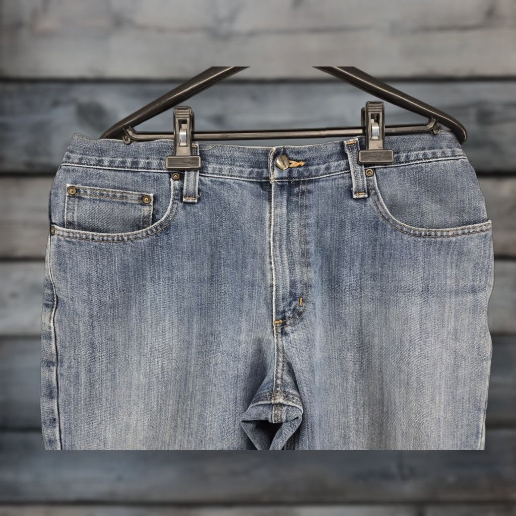 Carhartt VINTAGE Carhartt Jeans Mens 36x28 Blue Relaxed Fit Straight Workwear 101483-980 Size US 36 / EU 52 - 1 Thumbnail